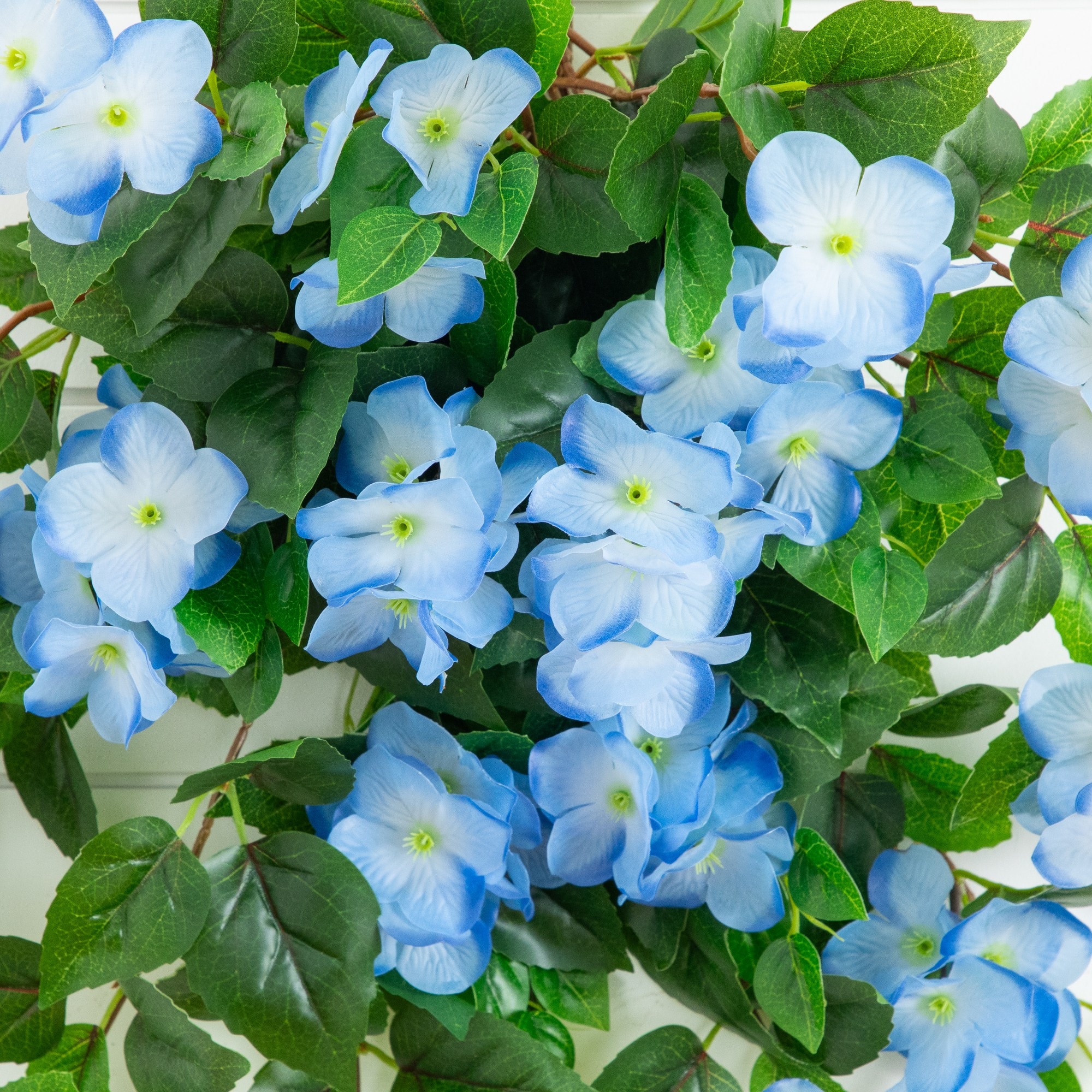 24" UV Resistant Artificial Hydrangea Hanging Plants