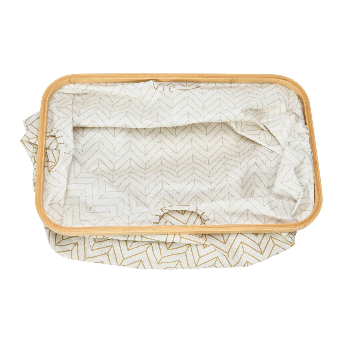 Household Essentials Krush Bamboo Rimmed Basket