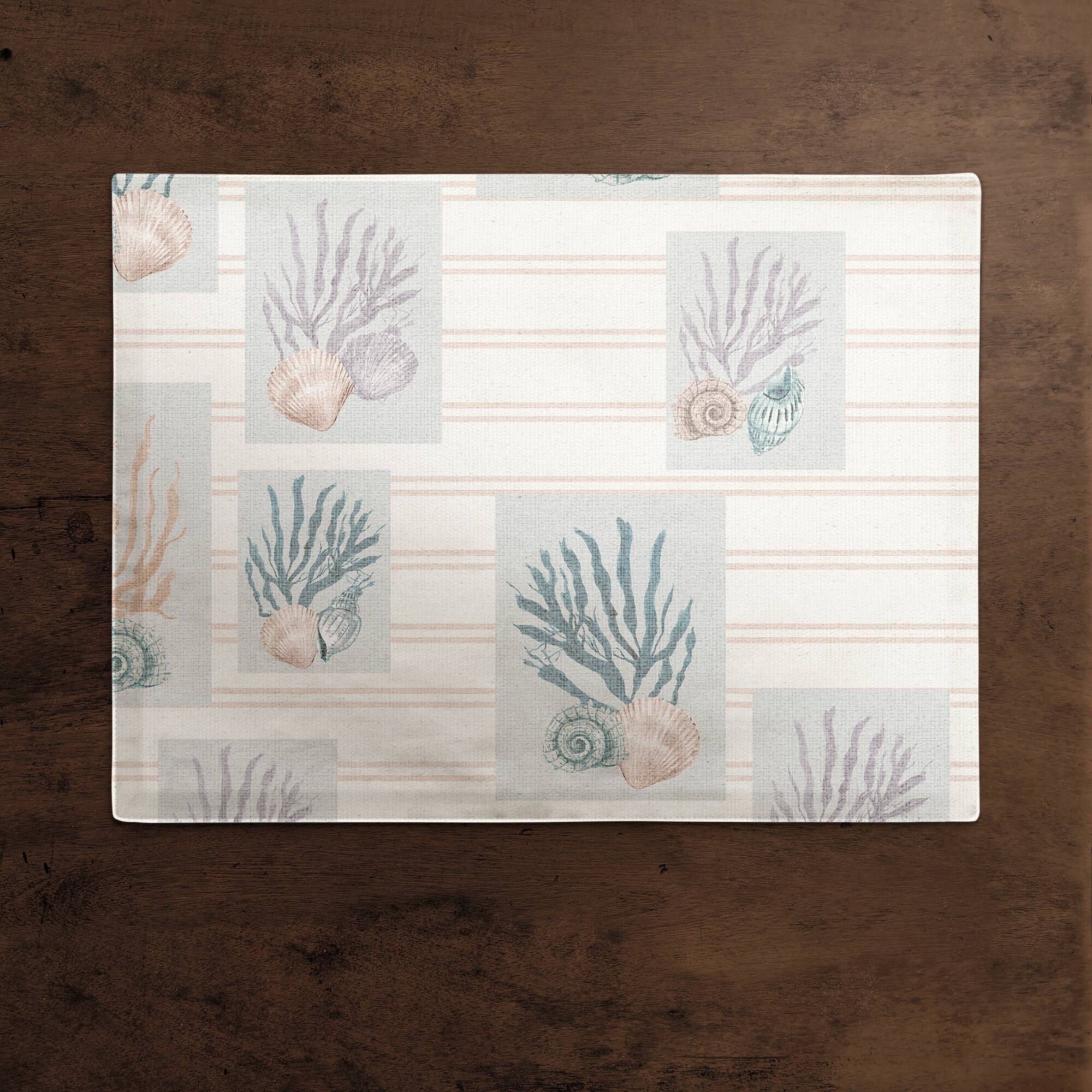 Shell Panels Cotton Twill Placemat