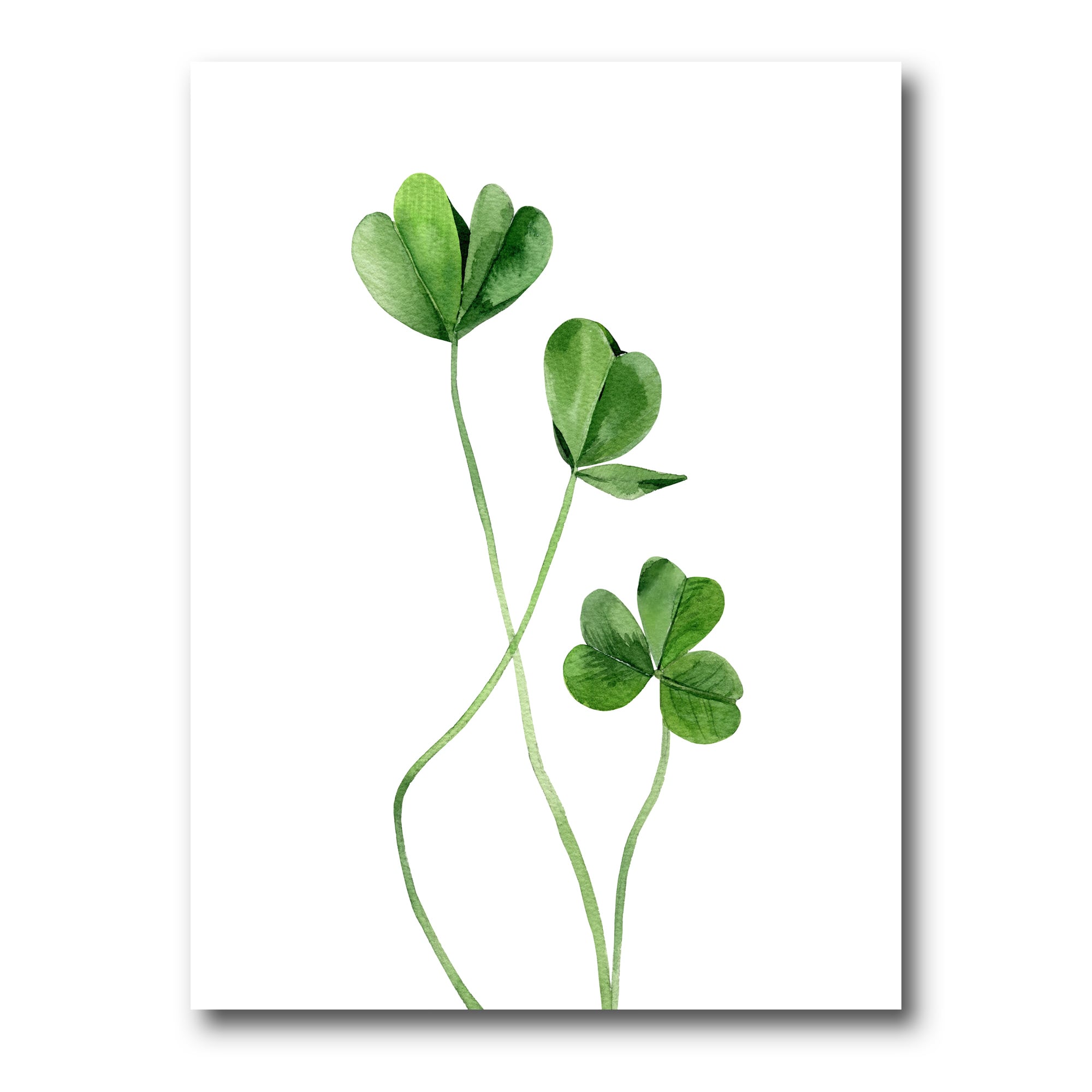 Designart - Field Plant Detail Clover - Farmhouse Canvas Wall Art Print