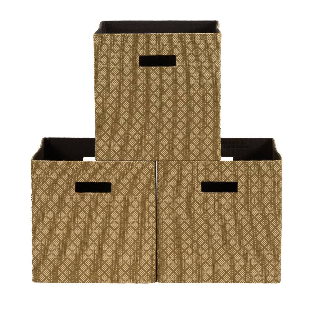 Household Essentials Woven Paper Storage Cube Basket Set