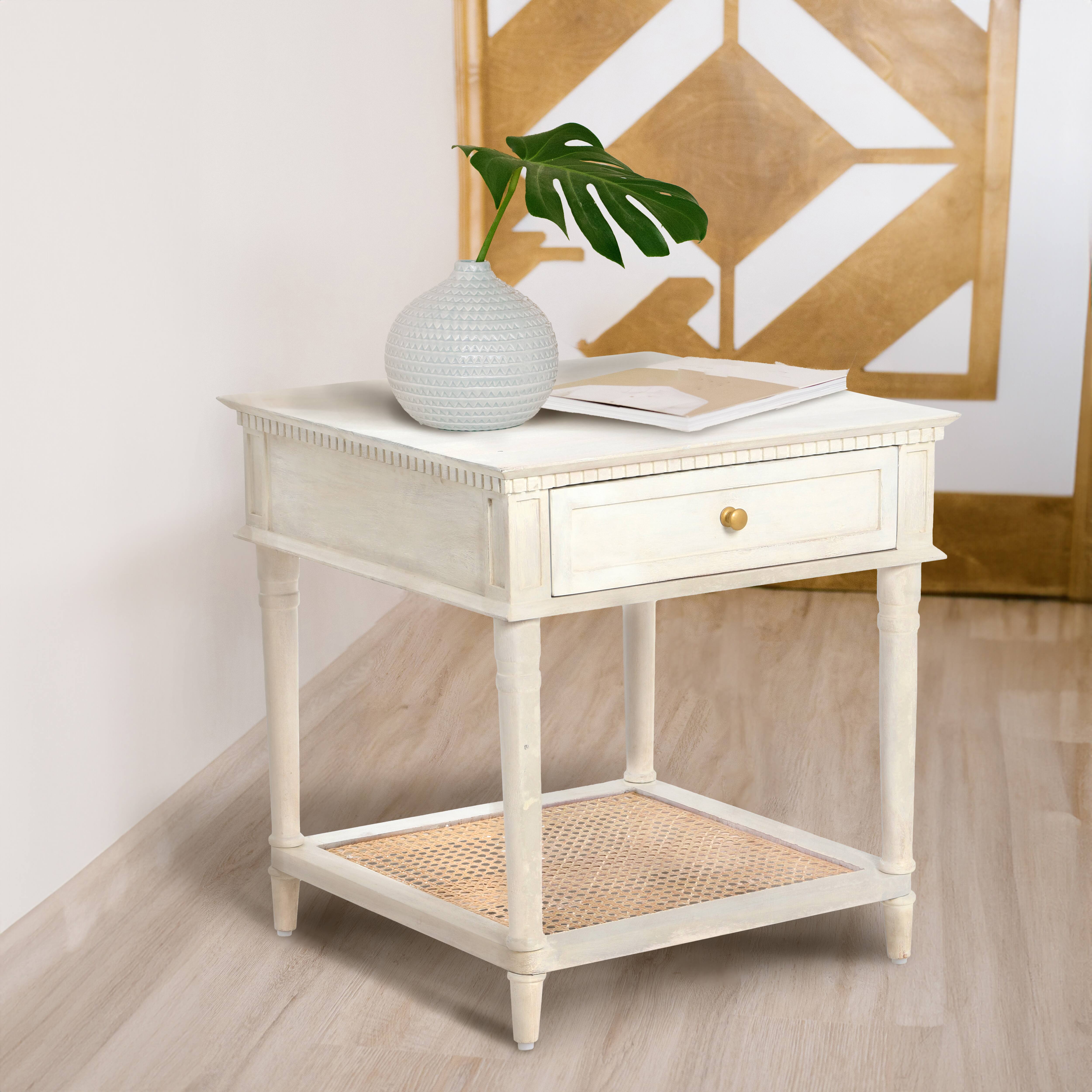Hello Honey® 25" Maxwelton Solid Wood End Table with Drawer