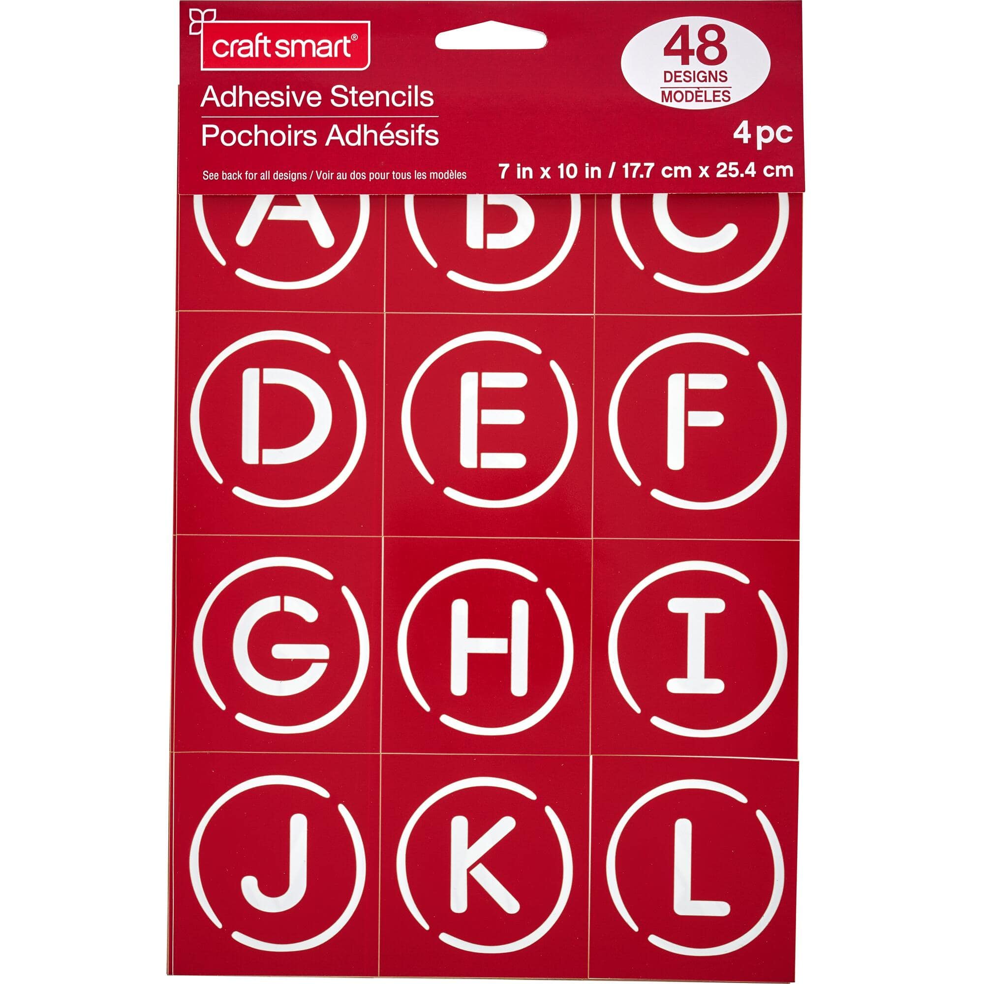 Circle Alphabet Stencils, 7" x 10" by Craft Smart®