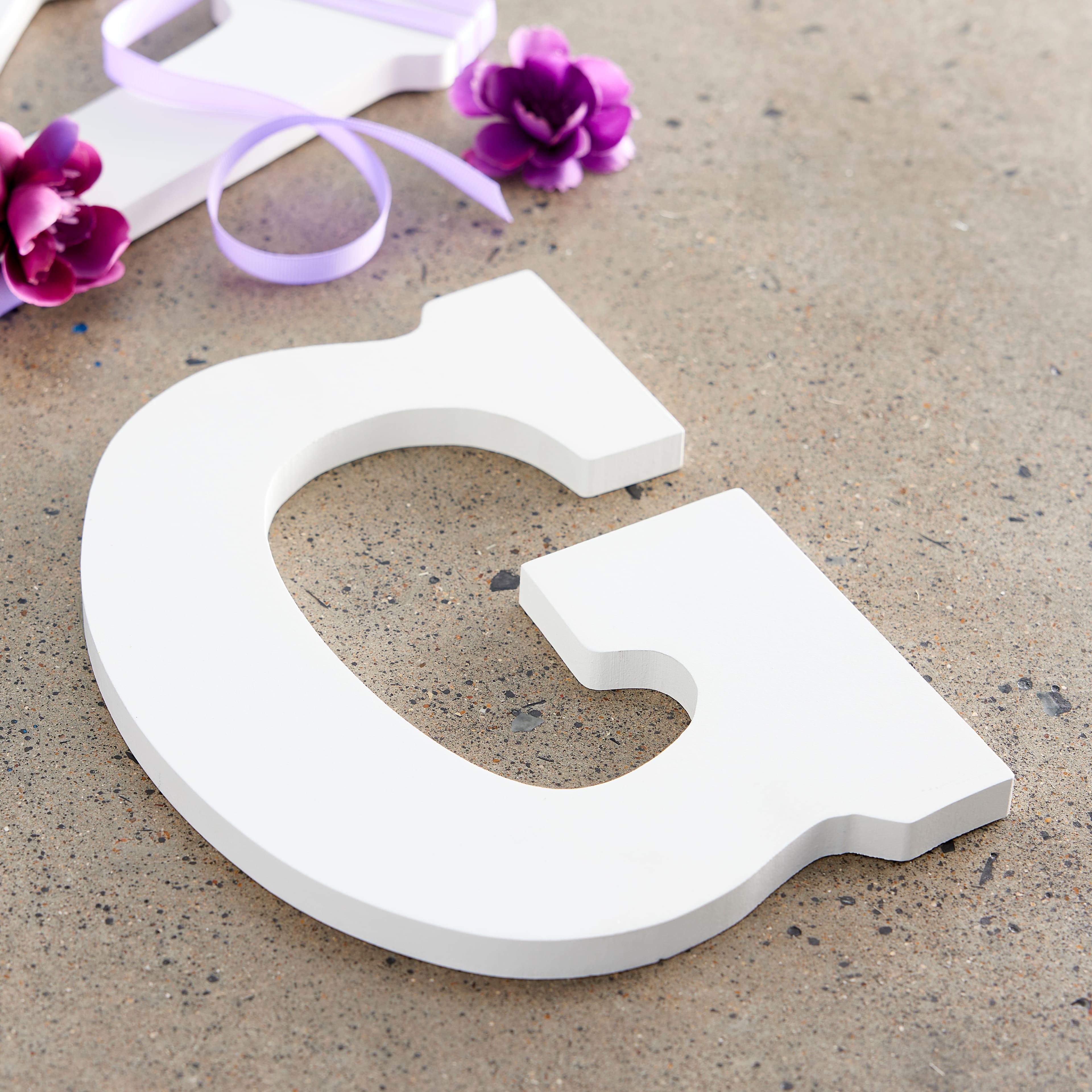 6 Pack: 9" White MDF Whimsy Letter by Make Market®
