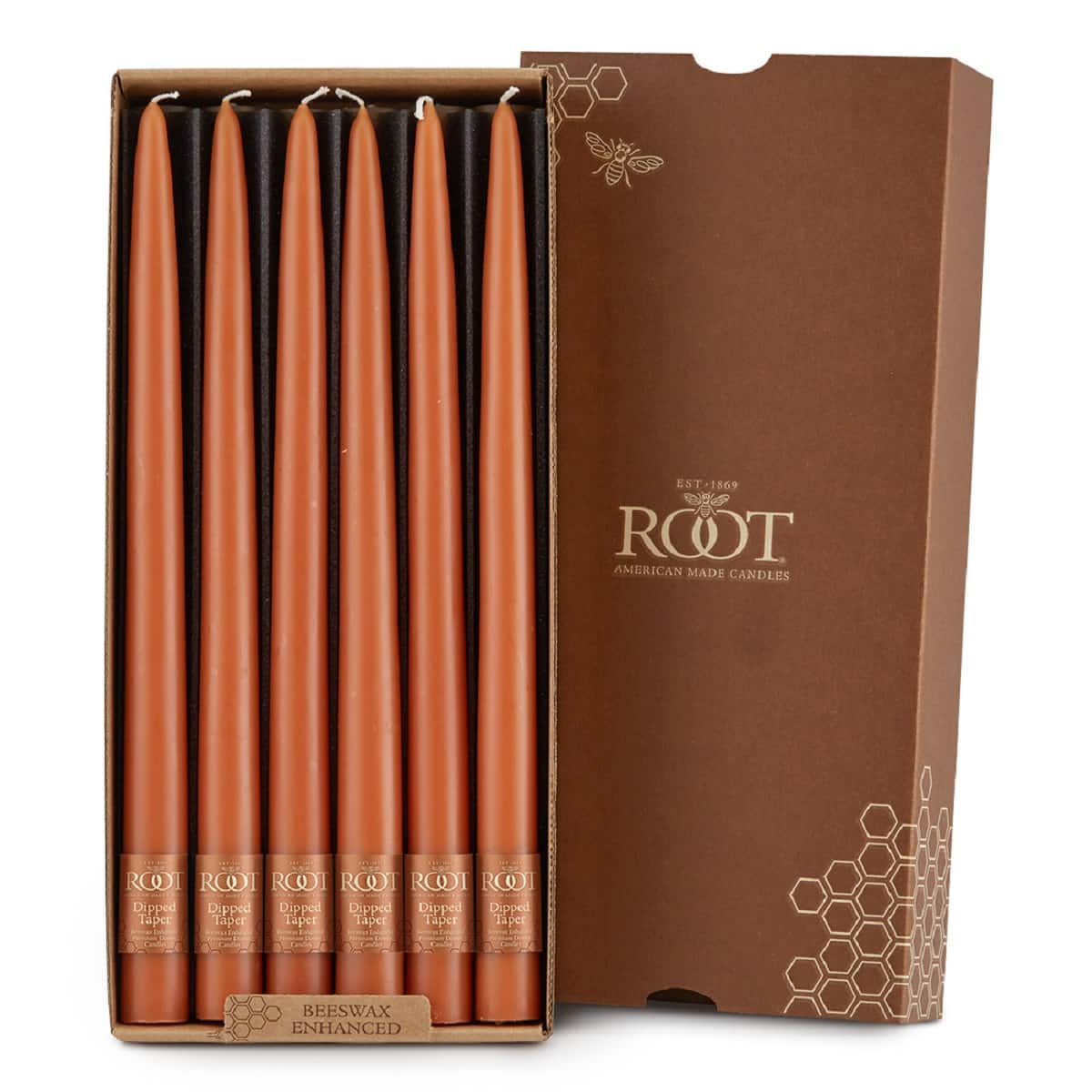 Root Candles 12" Dipped Taper Dinner Candles