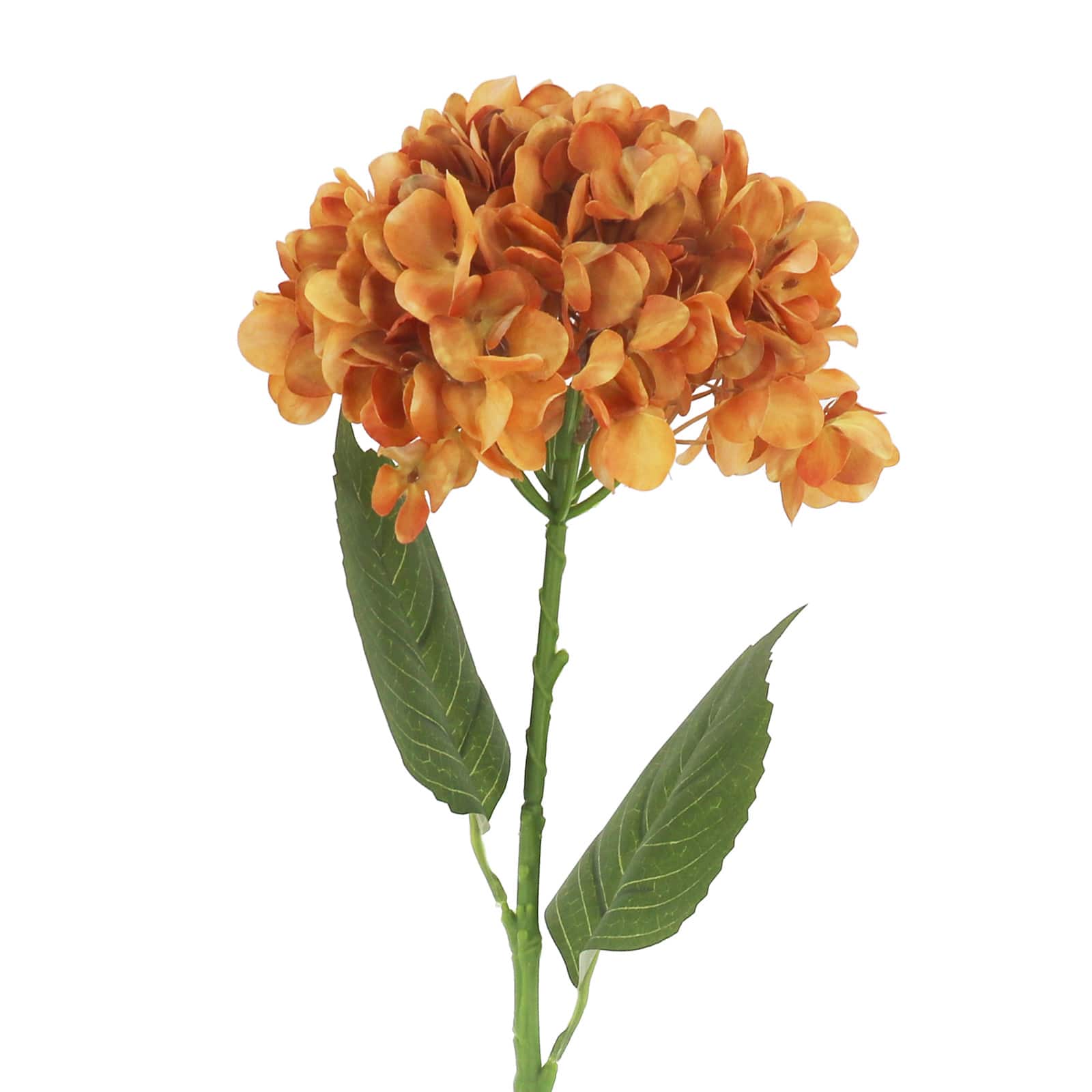 27" Orange & Brown Hydrangea Stem by Ashland®