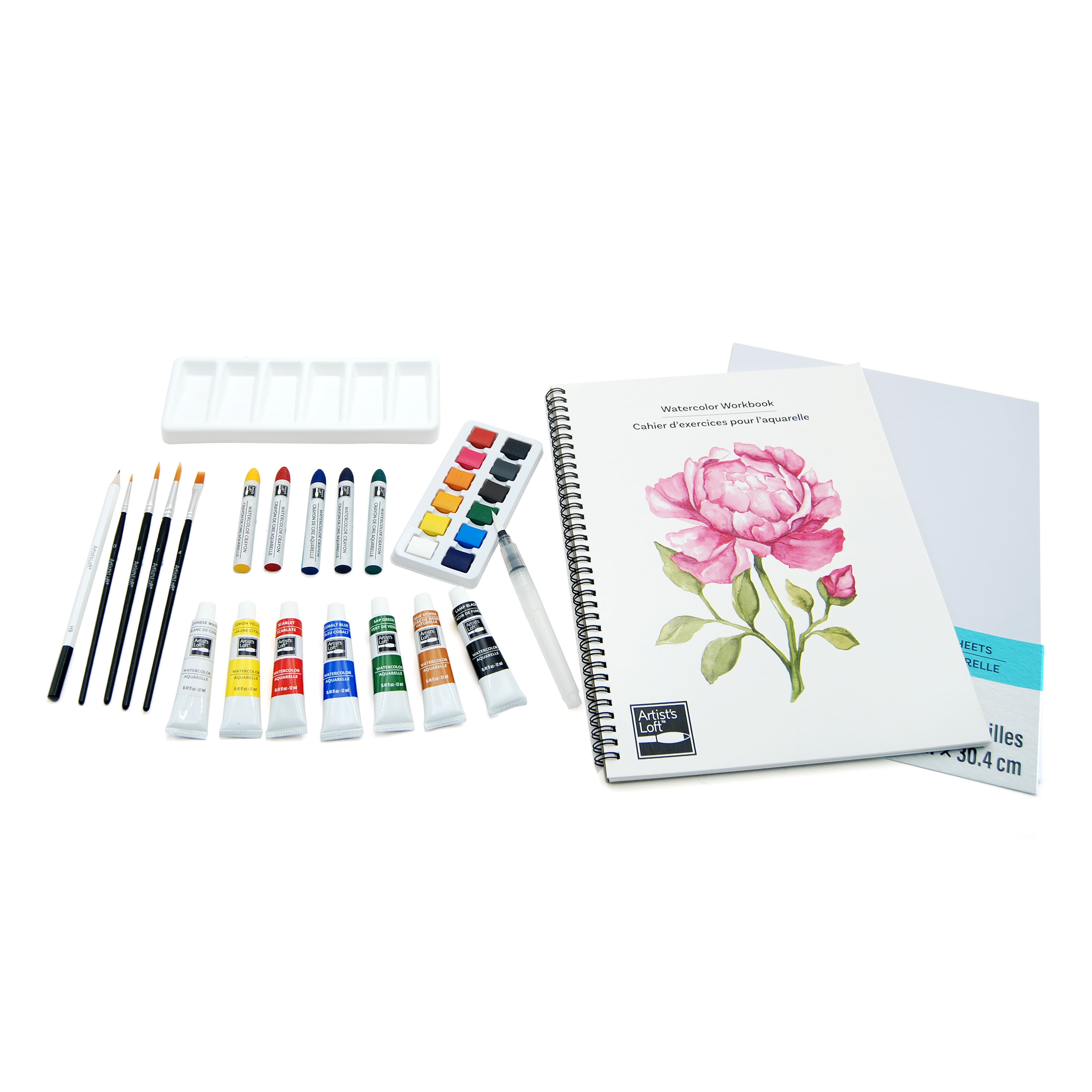 6 Pack: Watercolor Painting Technique Set by Artist's Loft™