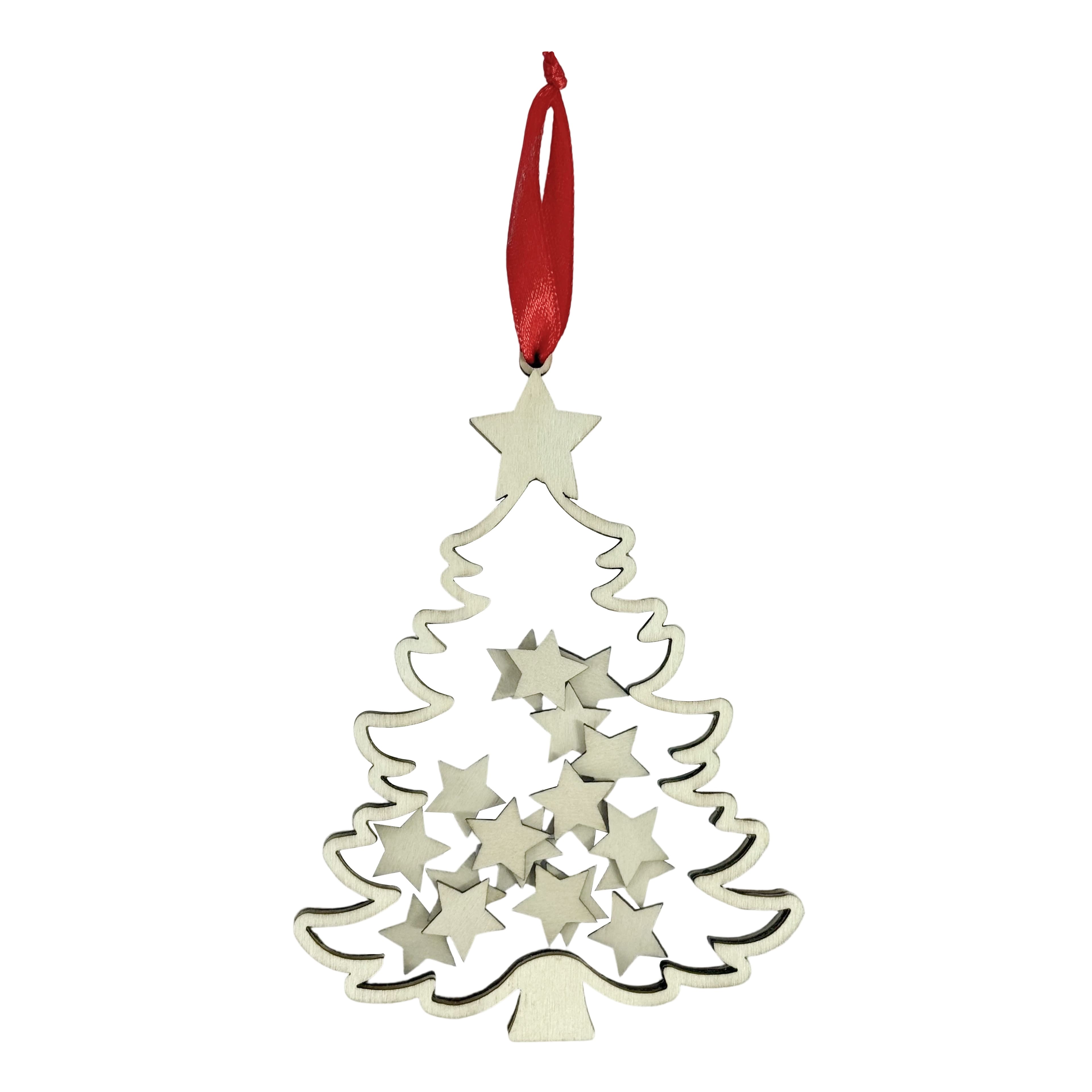 5.5" DIY Plywood Christmas Tree Shaker Ornament by Make Market®