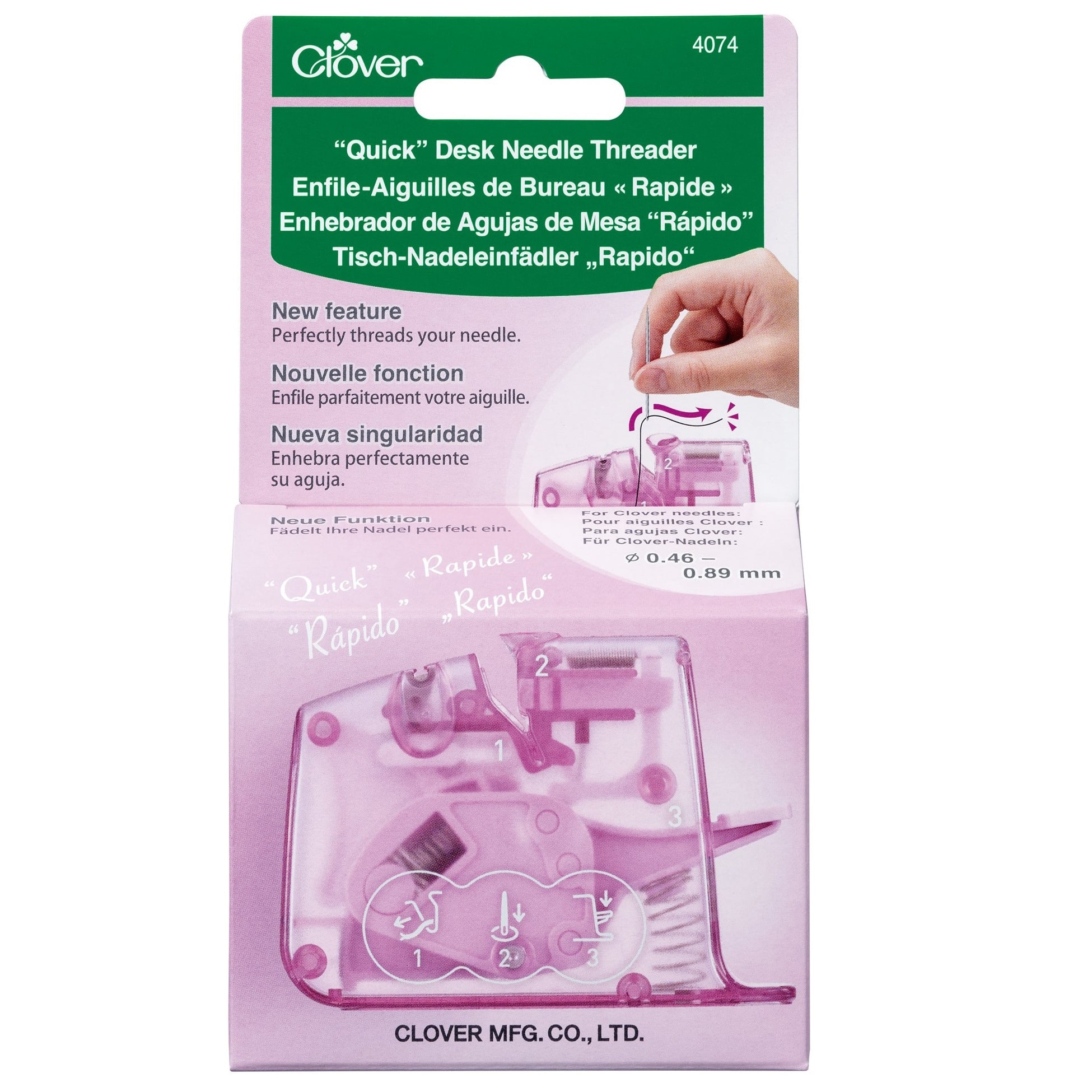 Clover Purple Quick Desk Needle Threader