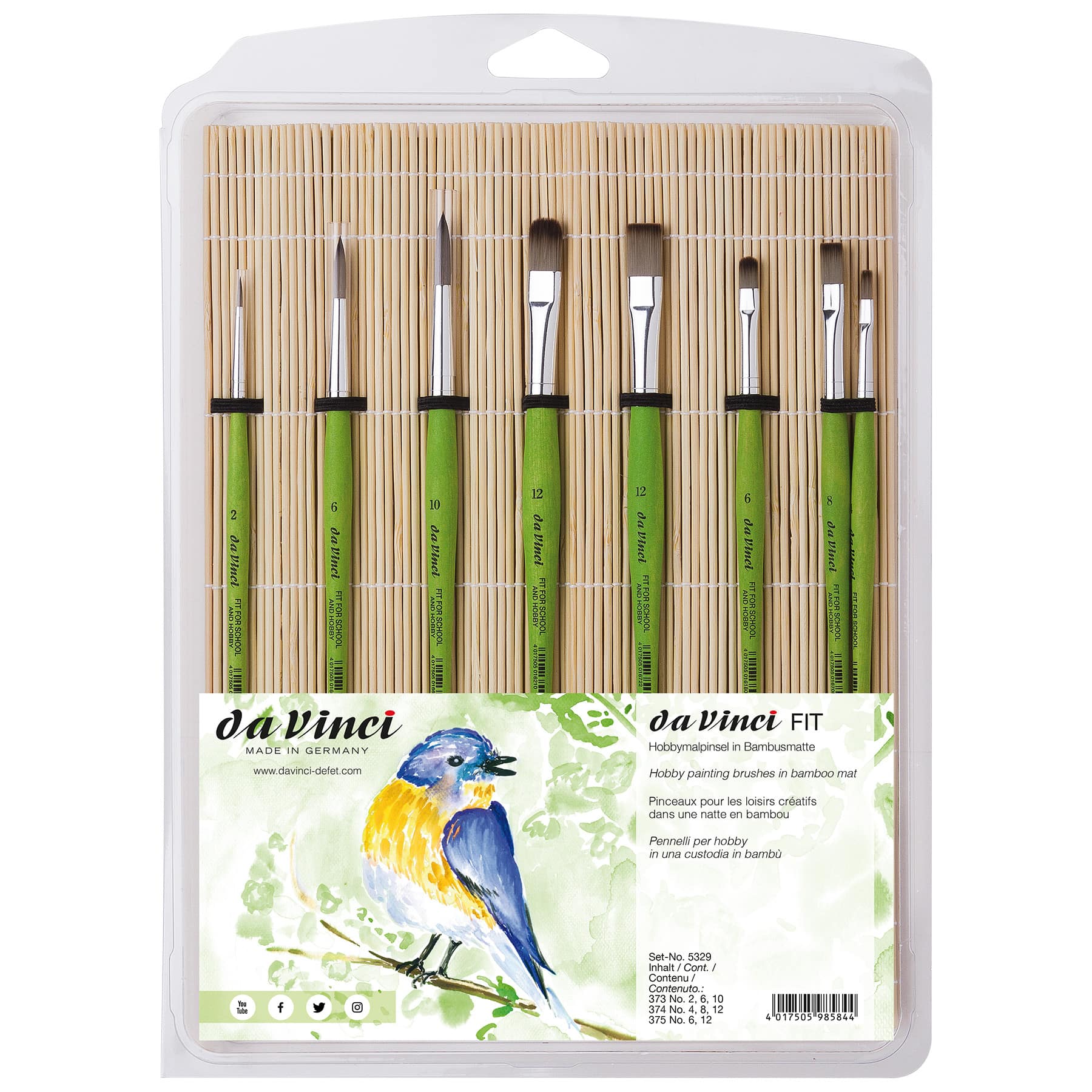 da Vinci FIT Synthetics 8 Piece Brush Set