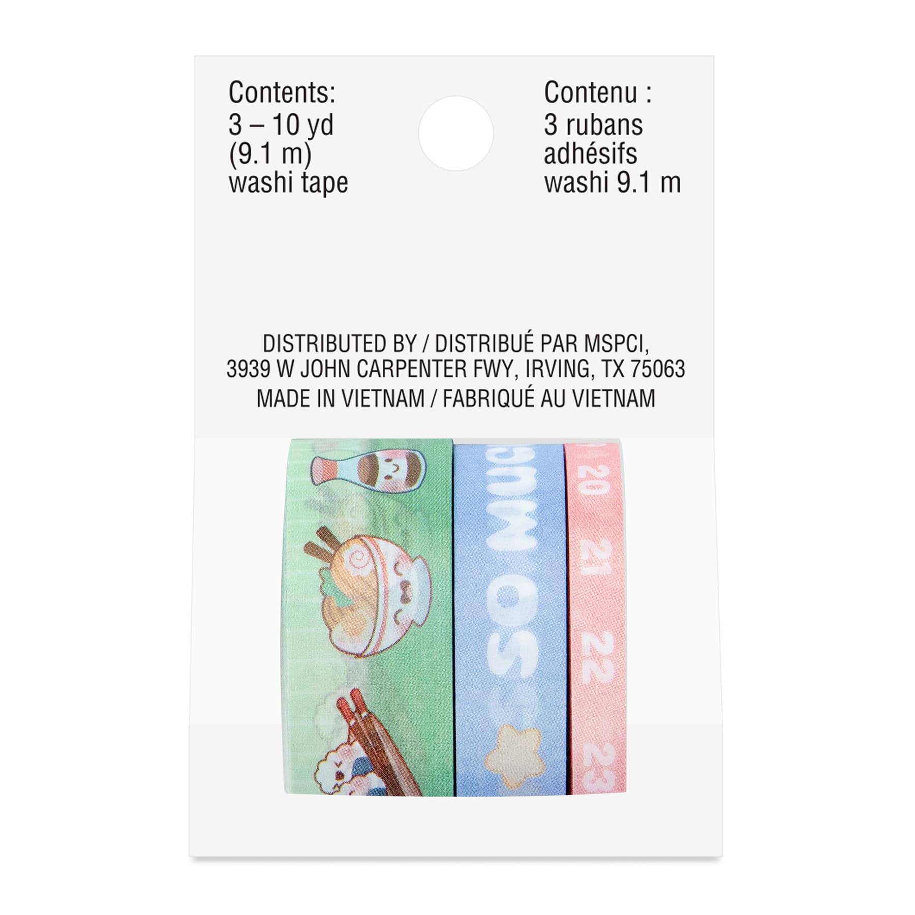 3-Piece Kawaii Washi Tape Tube by Recollections™