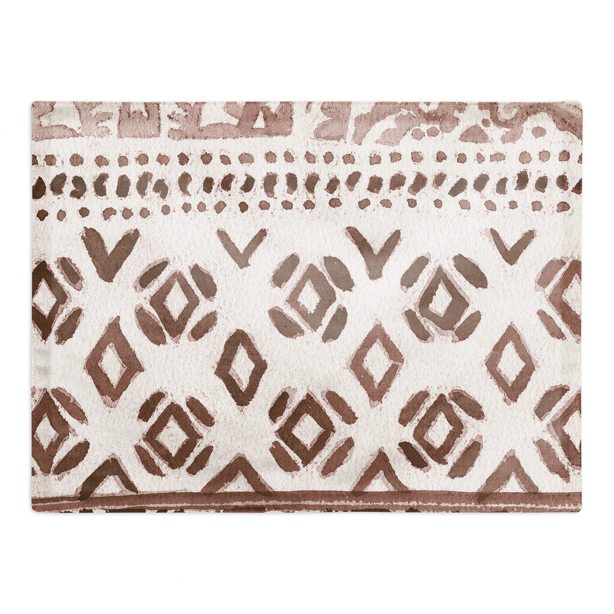 Deep Red Pattern Poly Twill Placemat