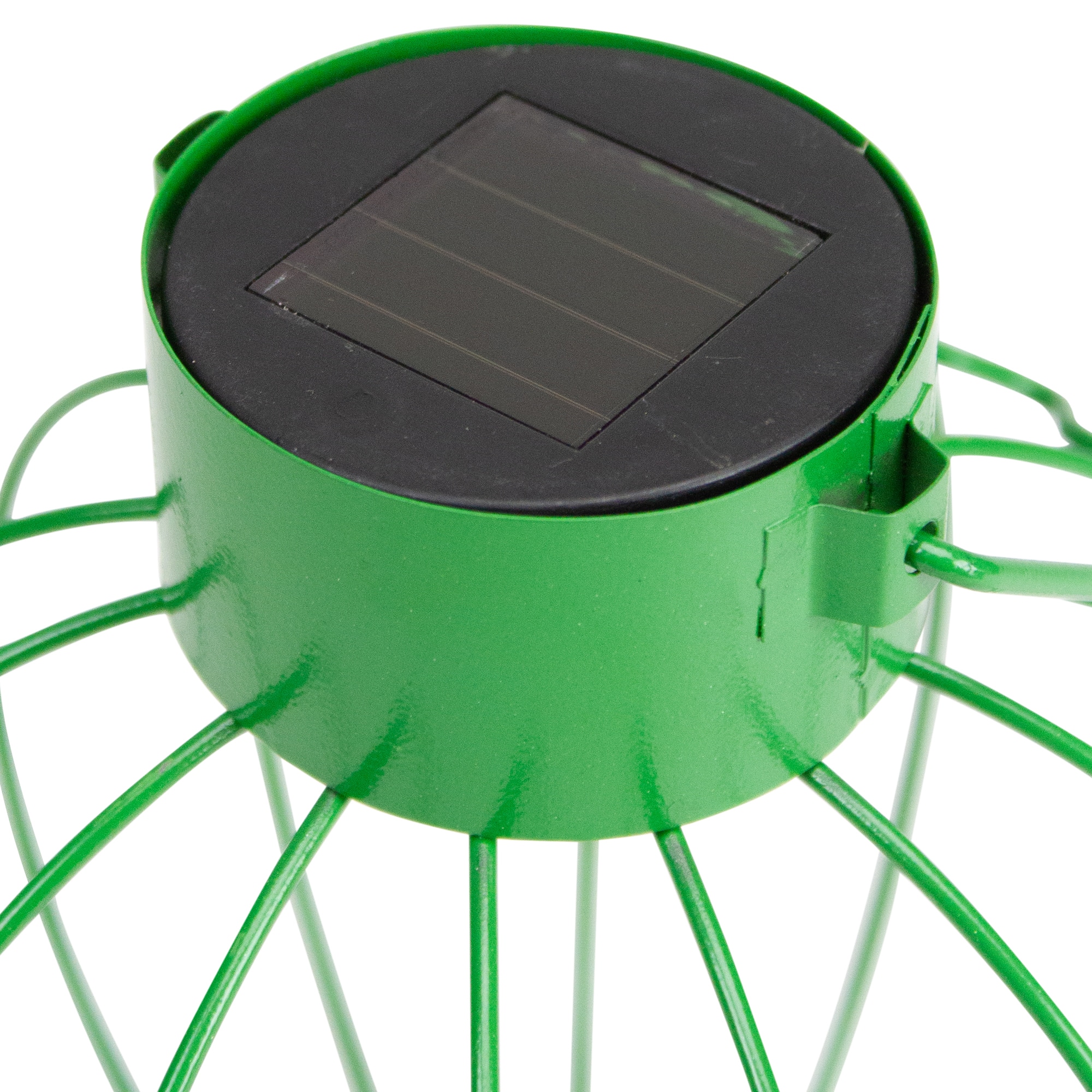 6.5" Outdoor Hanging LED Solar Lantern with Handle