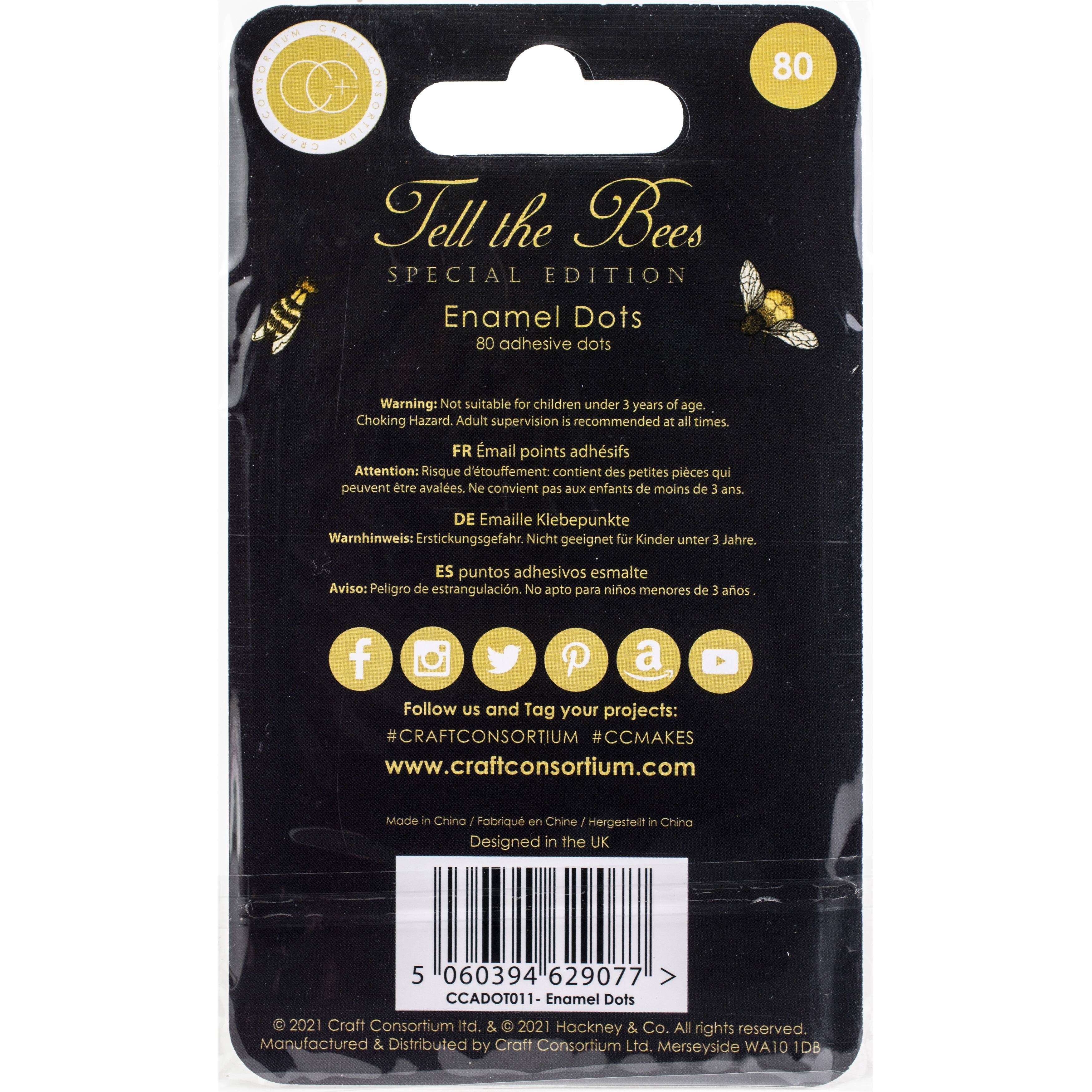 Craft Consortium Tell the Bees Adhesive Enamel Dots
