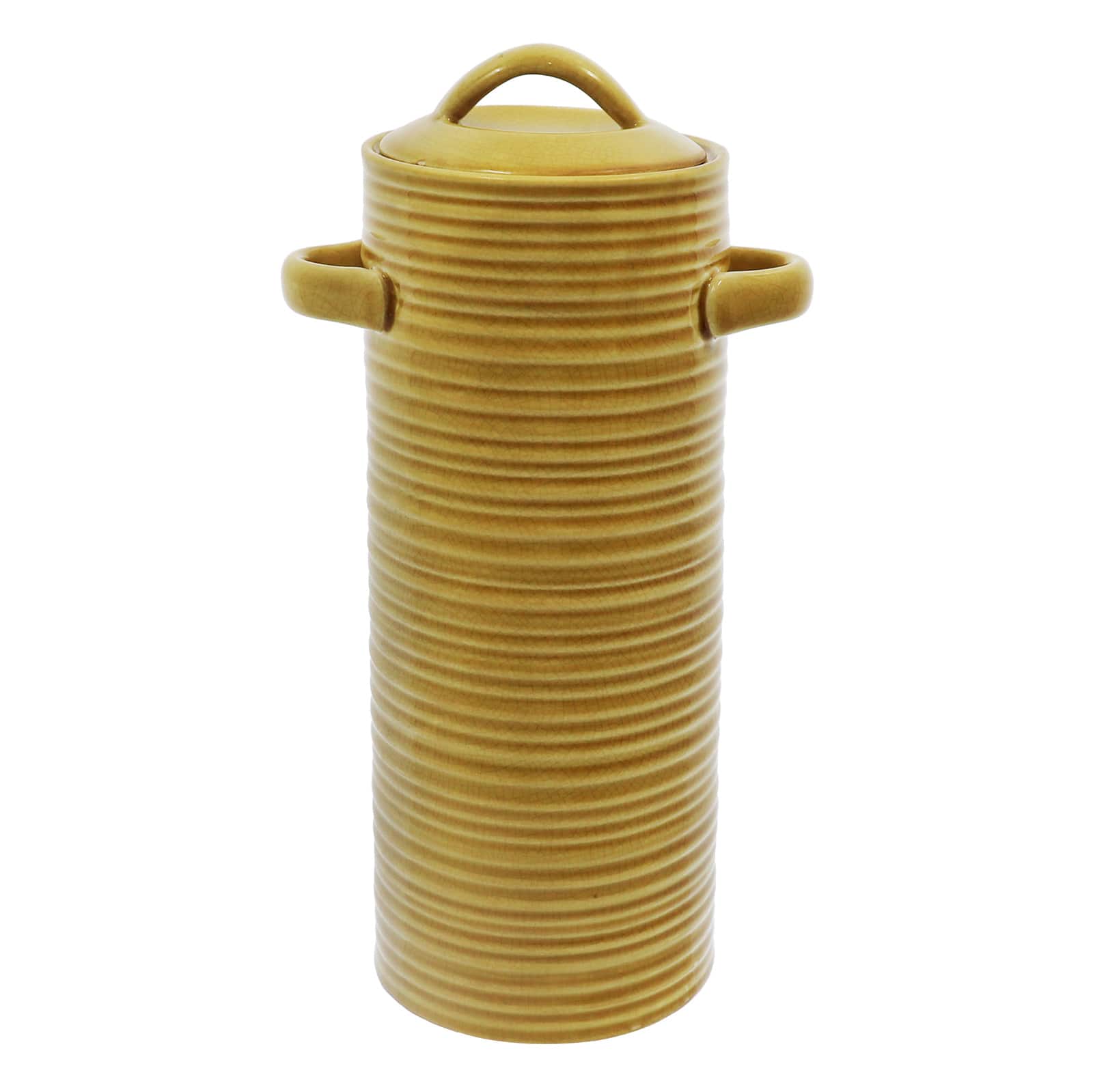 12" Yellow Ceramic Container by Ashland®