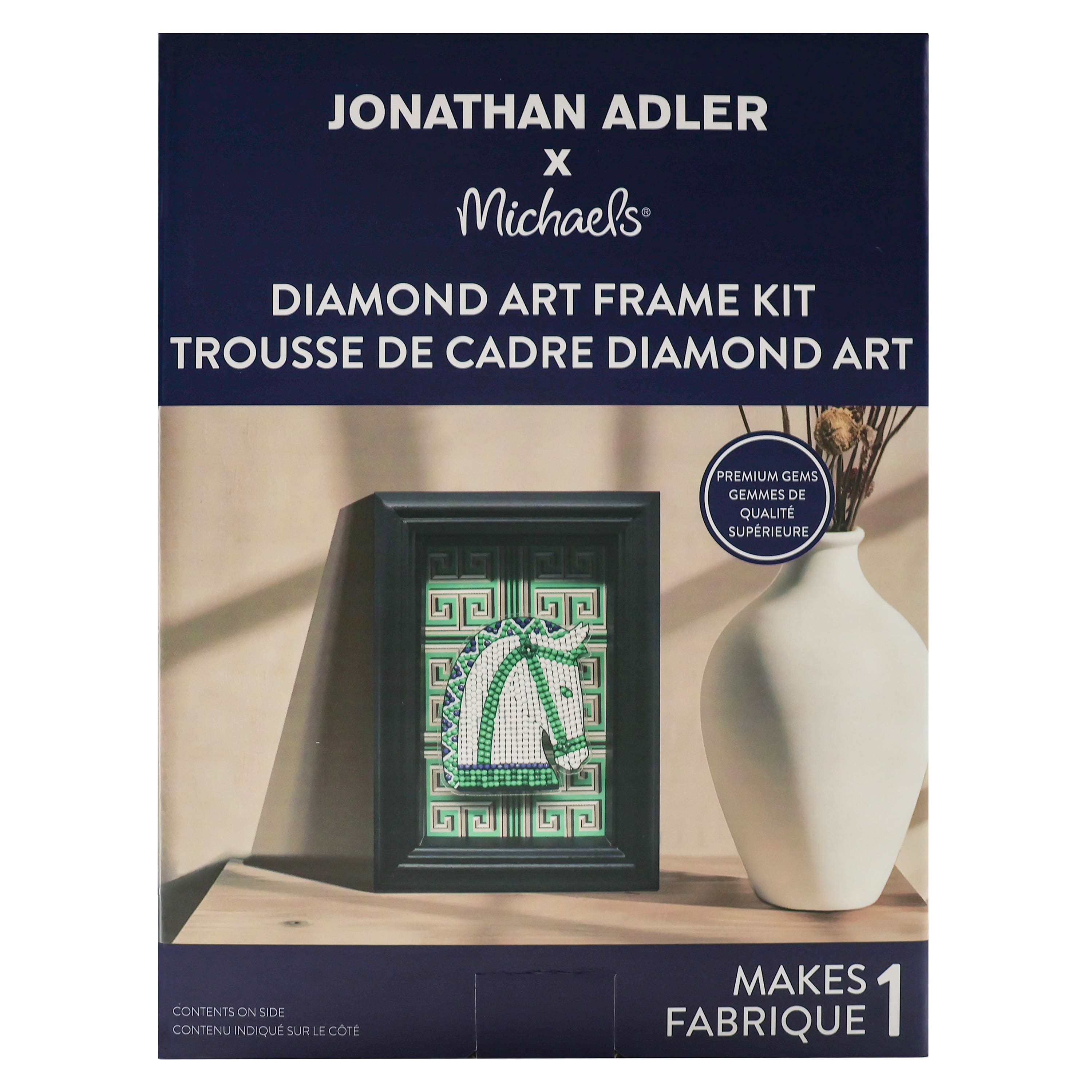 Jonathan Adler x Michaels 4" x 6" Horse Diamond Art Frame Kit