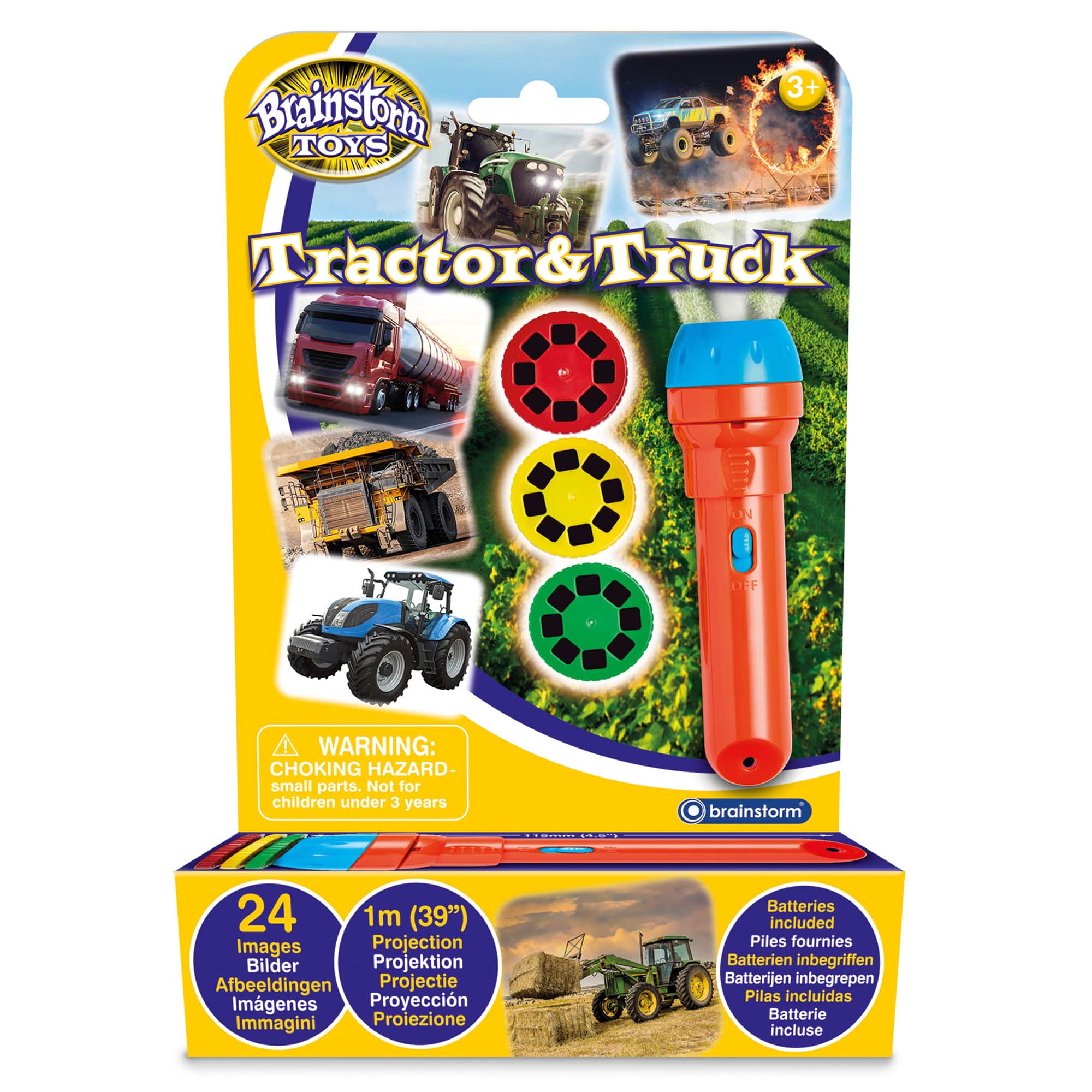 Brainstorm Toys Tractor & Truck Torch & Projector