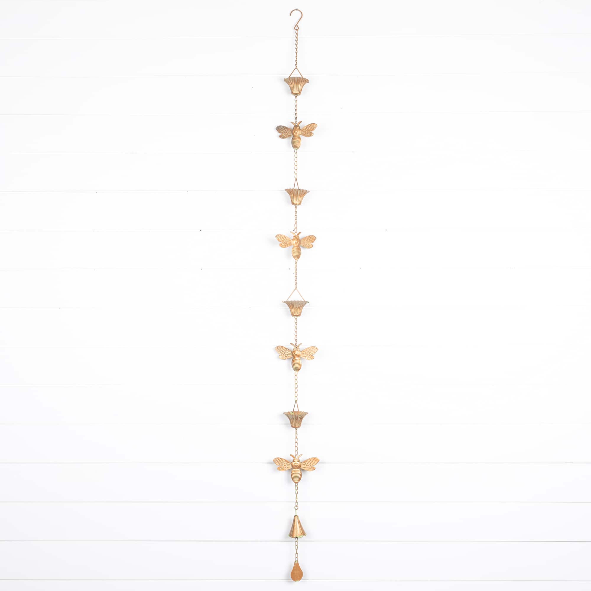 66.5" Iron Bumblebee Rain Chain