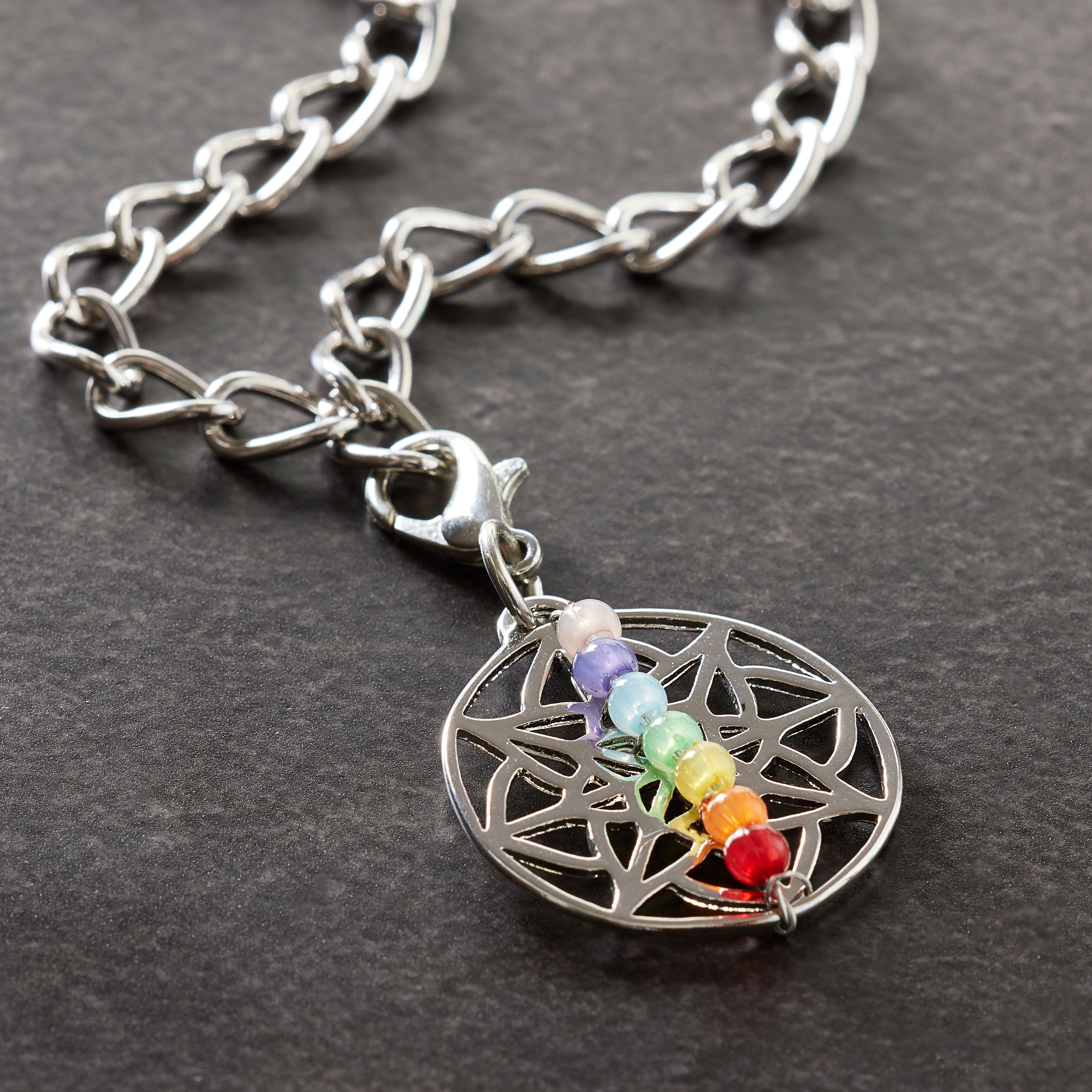 Rhodium Chakra Charm by Bead Landing™