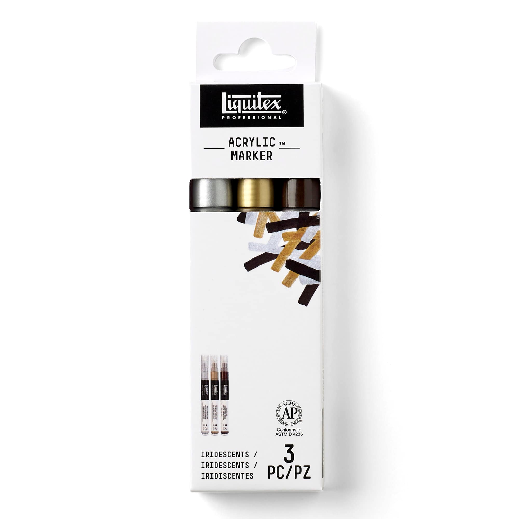 Liquitex® Fine Iridescents 3 Color Paint Marker Set