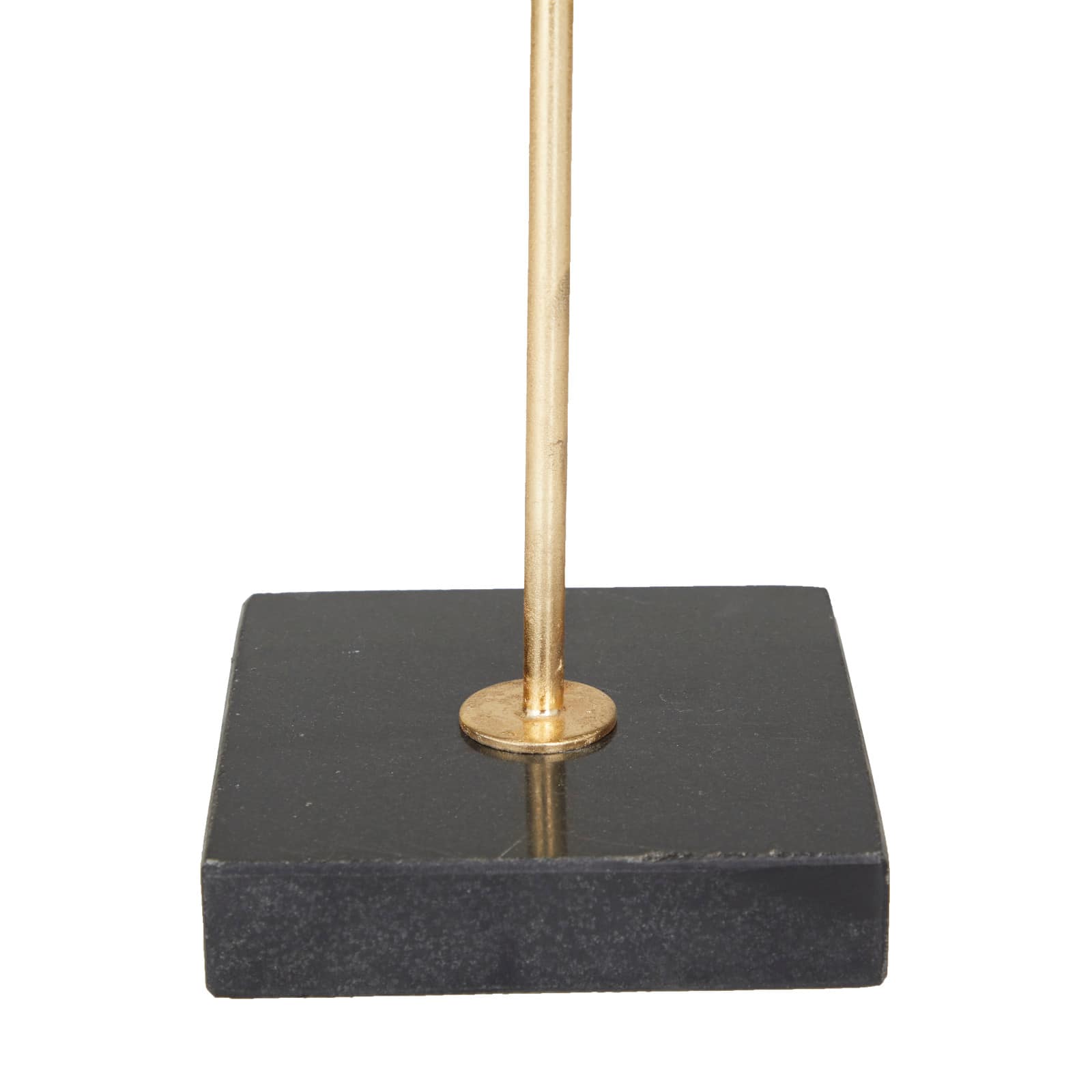 CosmoLiving by Cosmopolitan Set of 3 Gold Marble Contemporary Sculpture, 19" x 6" x 6"