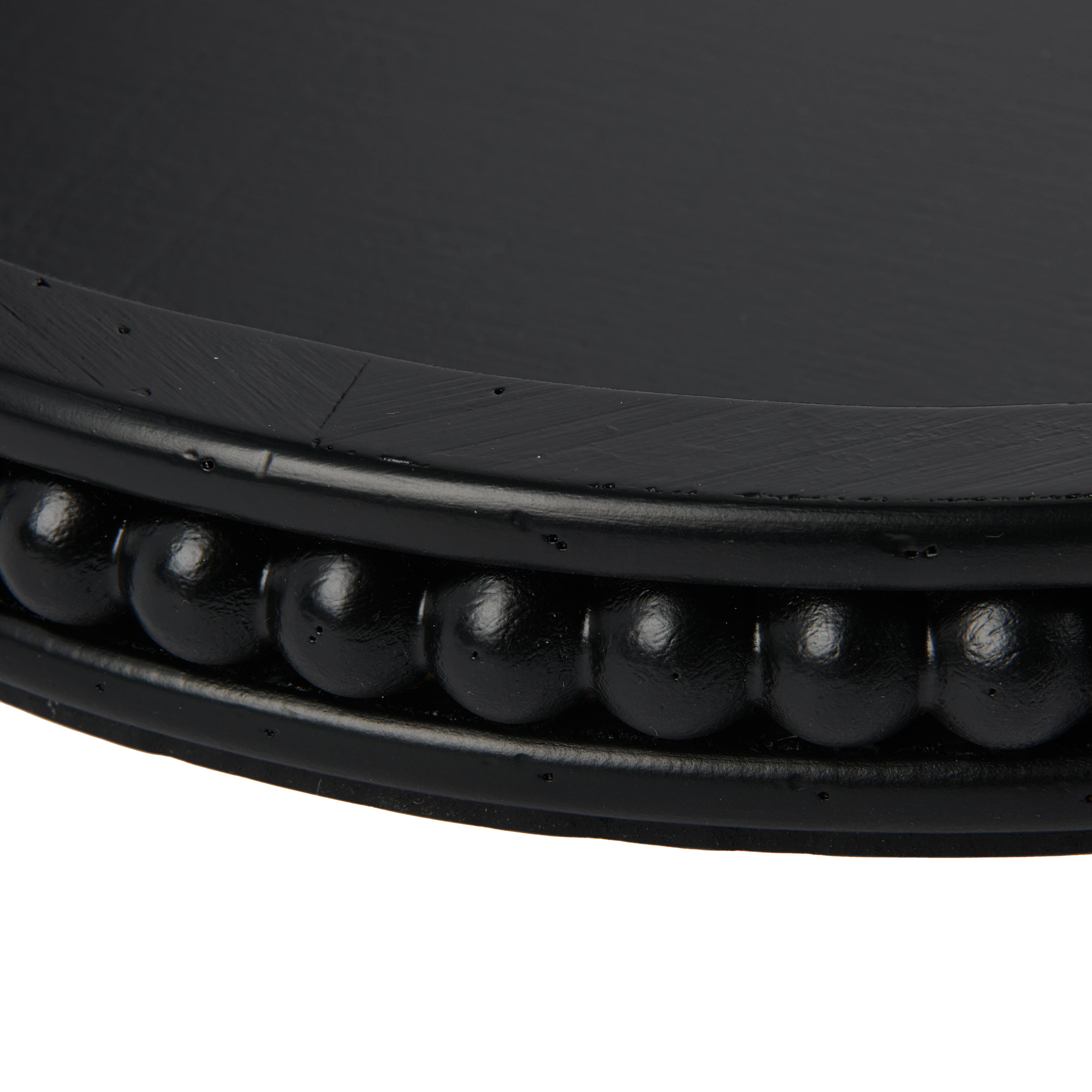 Hello Honey® 16" Decorative Round Wood Tray with Hobnail Edge