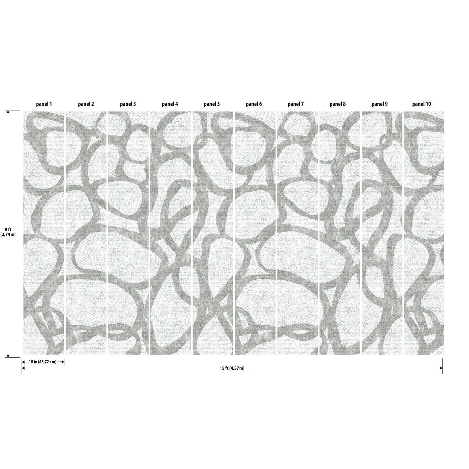 RoomMates Ulo Circles Mural Peel & Stick Wallpaper