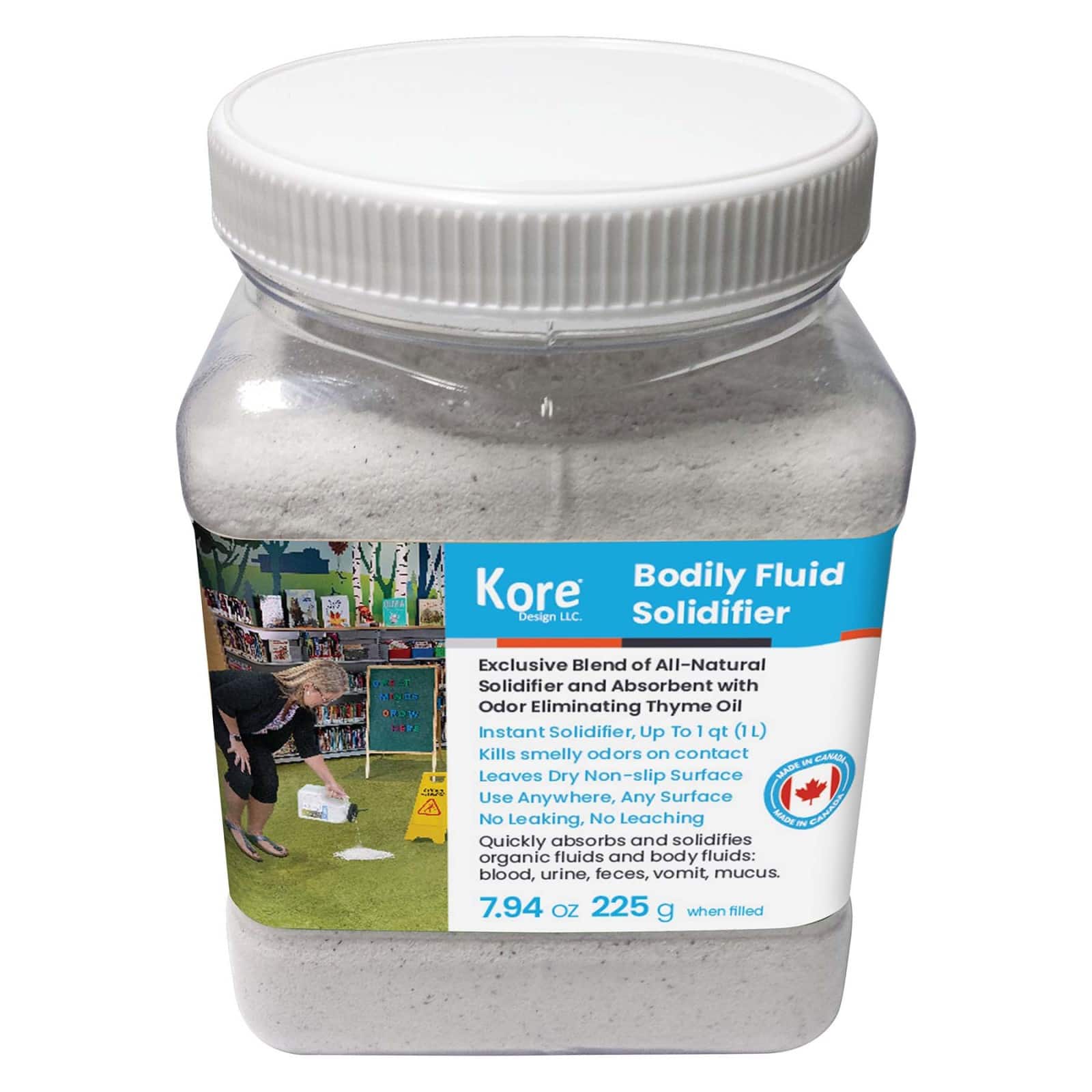 Kore Design® Light Weight Body Fluid Absorbent Solidifier