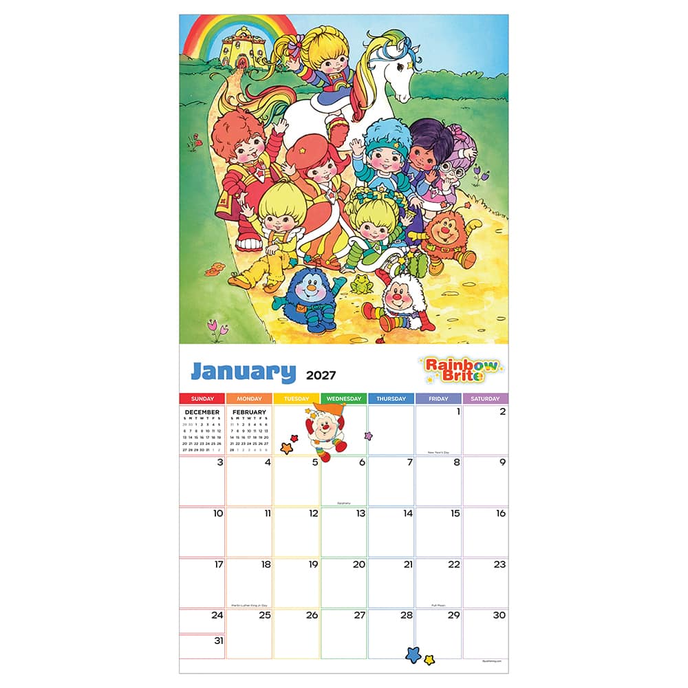 2027 Rainbow Brite Wall Calendar