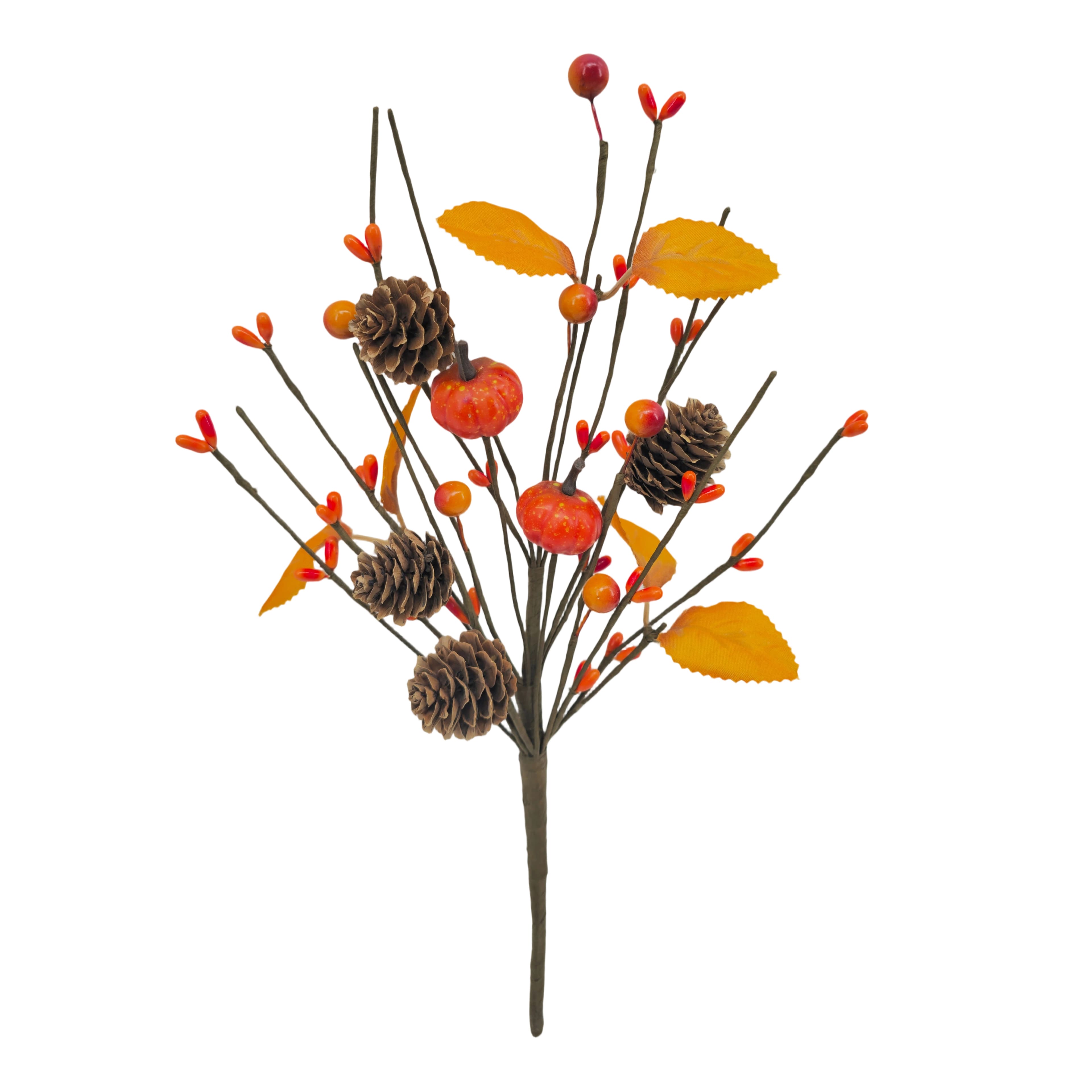 12" Pinecone & Pumpkin Pick by Ashland®