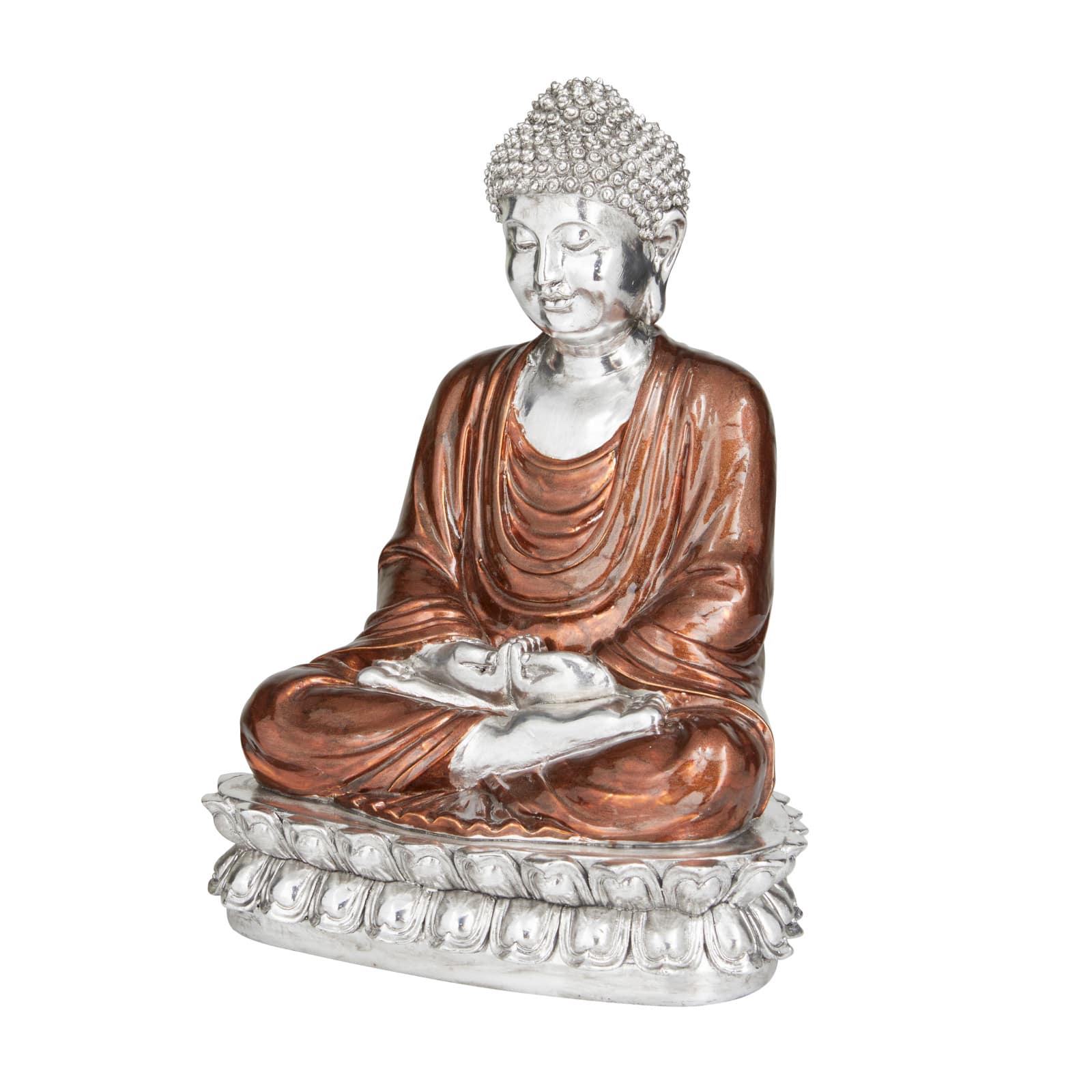 Bronze Polystone Eclectic Sculpture, 12" x 9" x 7"