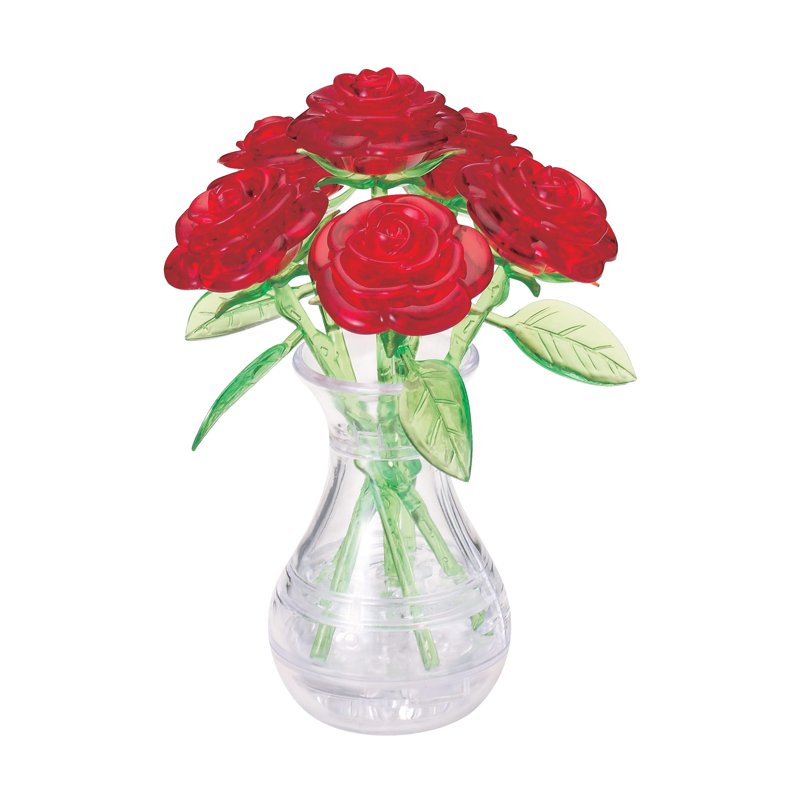 Original 3D Crystal Puzzle™ Roses in a Vase 44 Piece Puzzle