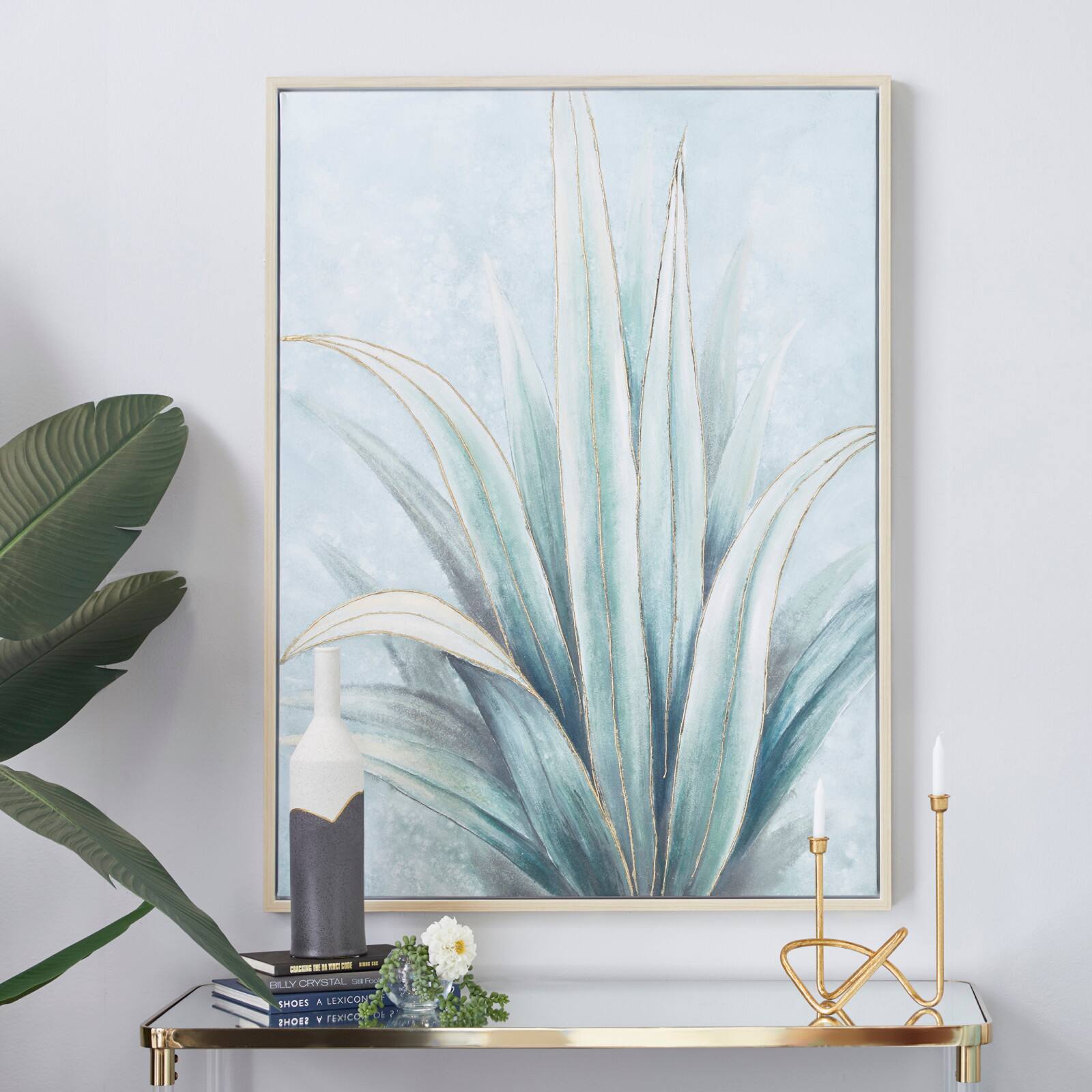 Blue Canvas Coastal Style Wall Art, 47" x 36" x 1"