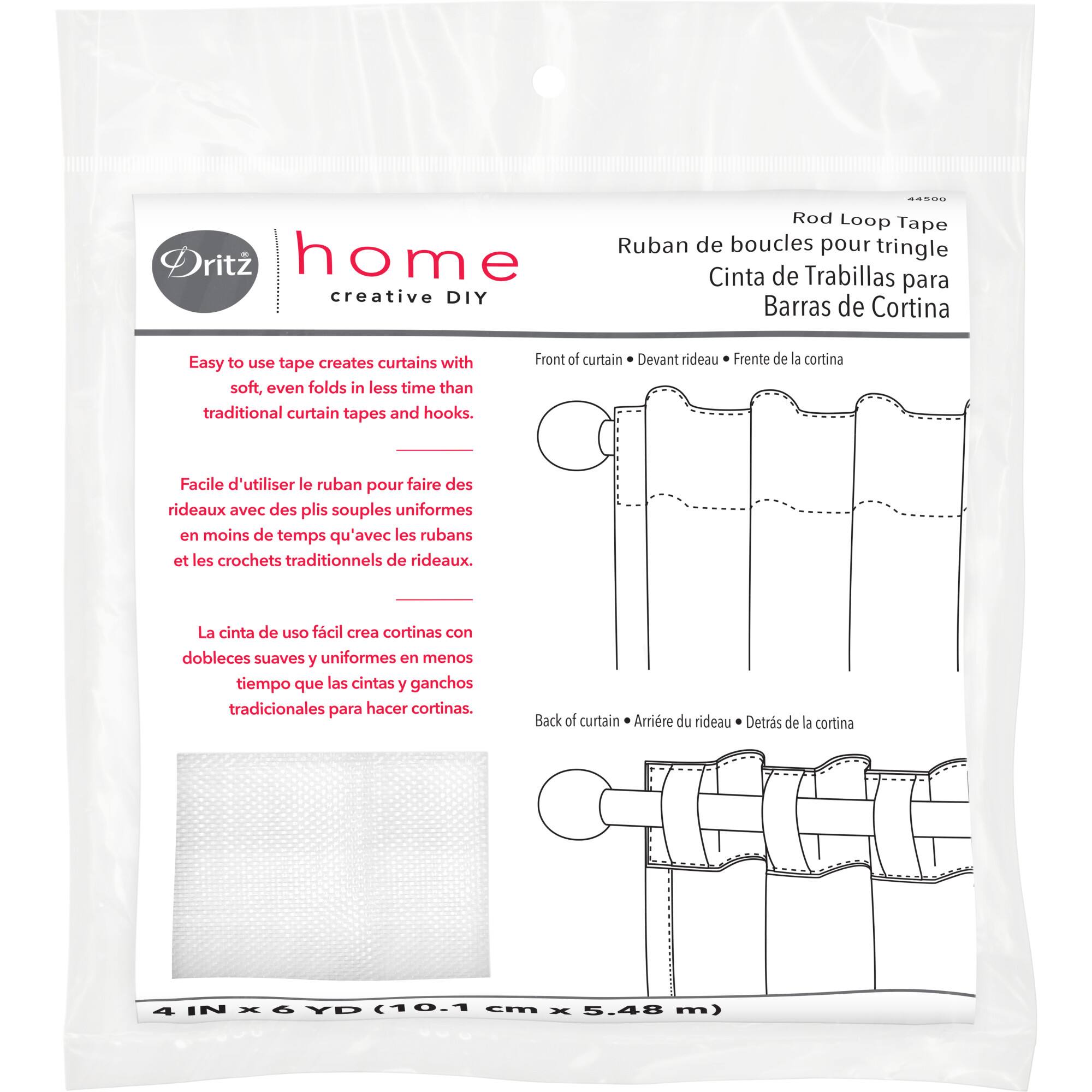 Dritz® Home White Woven Rod Loop Tape, 4'' x 6yd.