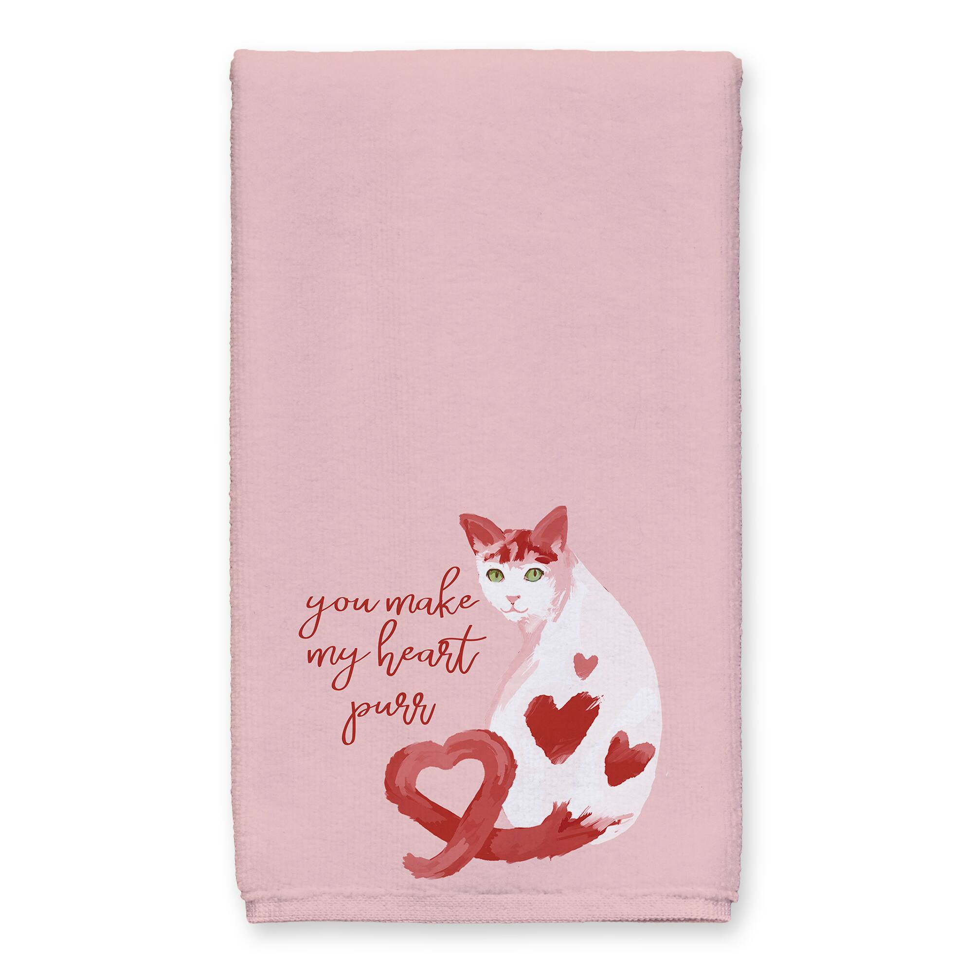 You Make My Heart Purr Tea Towel Set