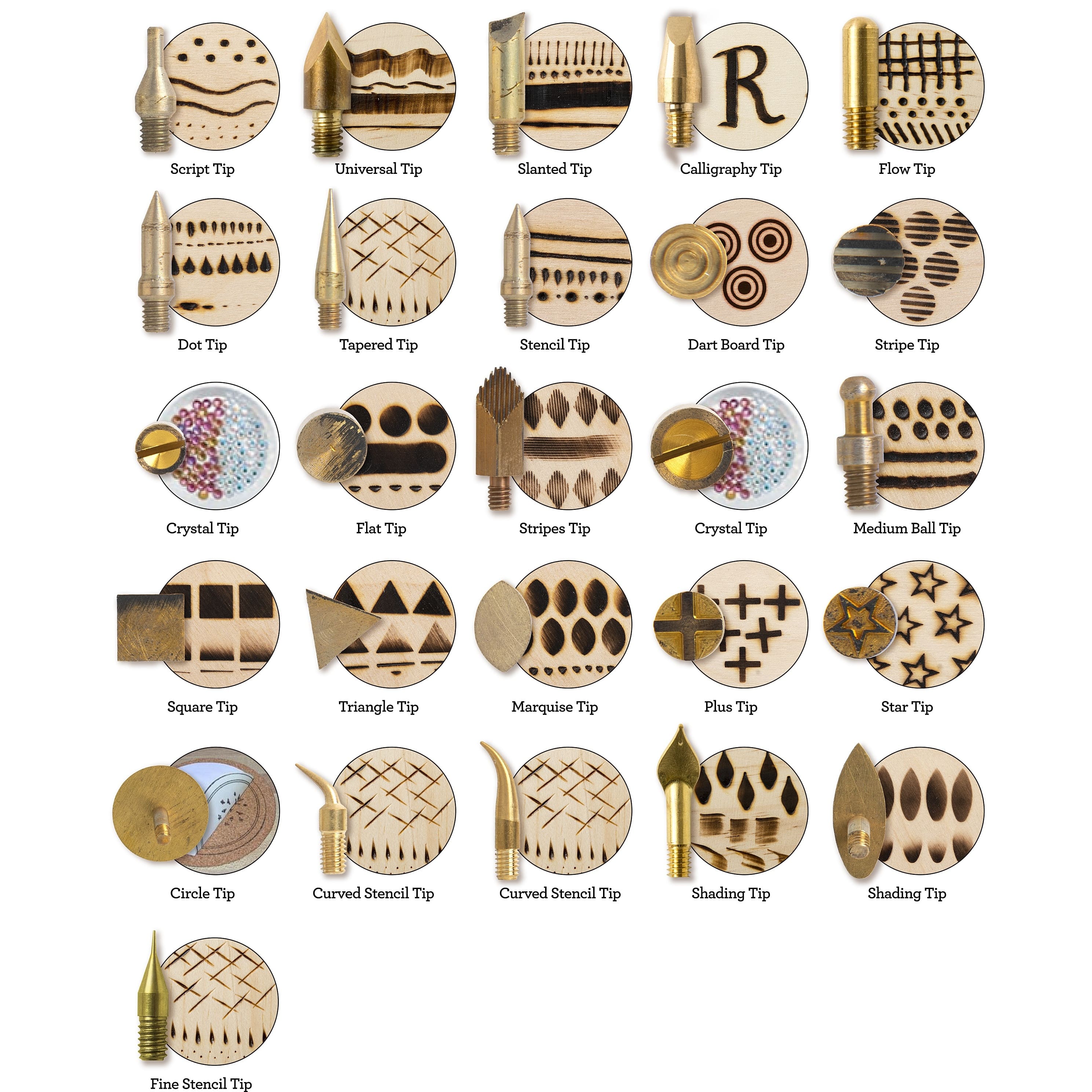 Plaid® Wood Burning Mega Tip Set, 26ct.