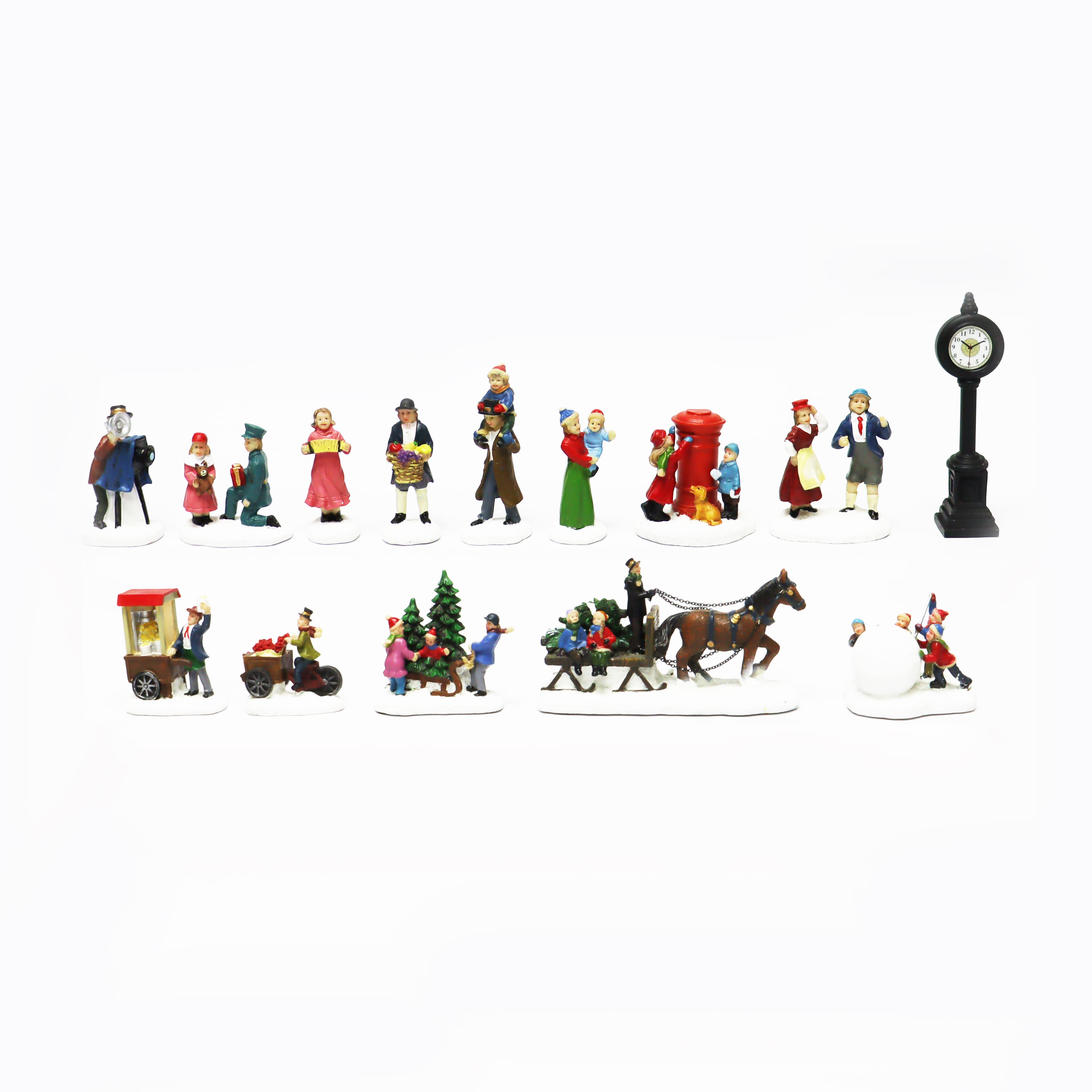 Moments in Time Christmas Village Tabletop Décor Set