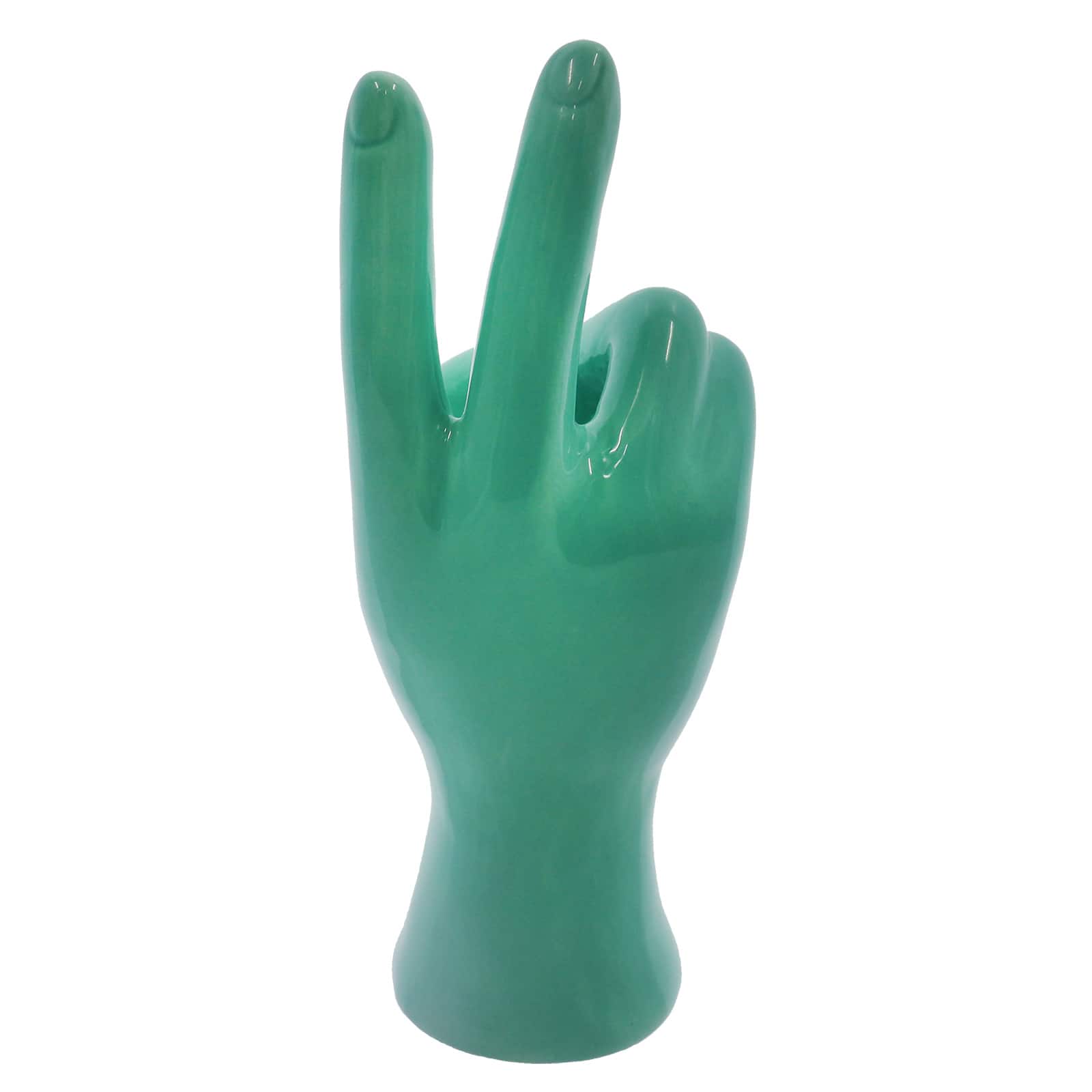7.5" Blue Ceramic Peace Sign by Ashland®