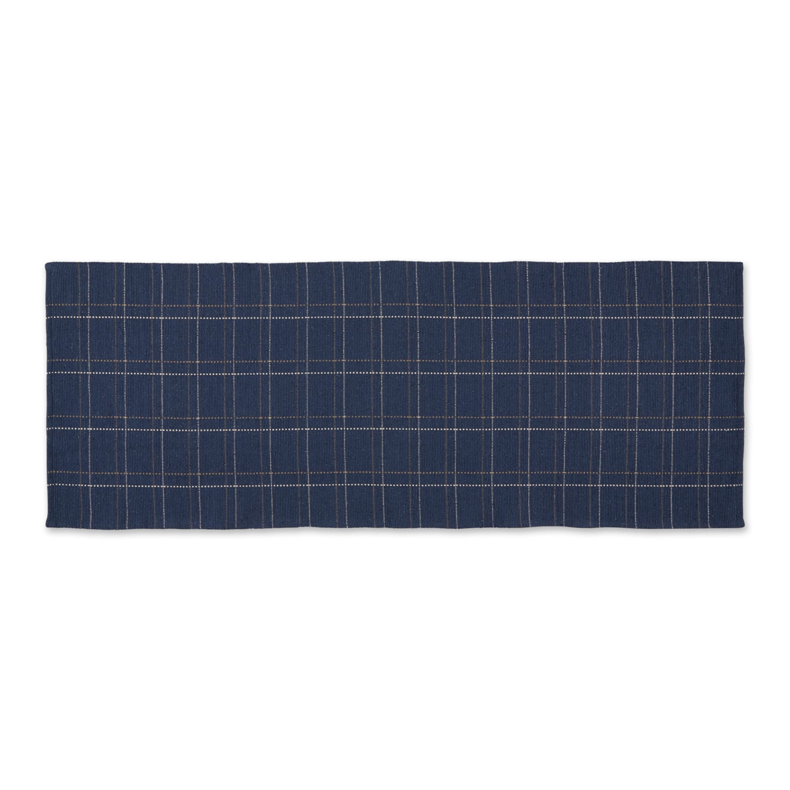 DII® Variegated Plaid Recycled Yarn Floor Runner