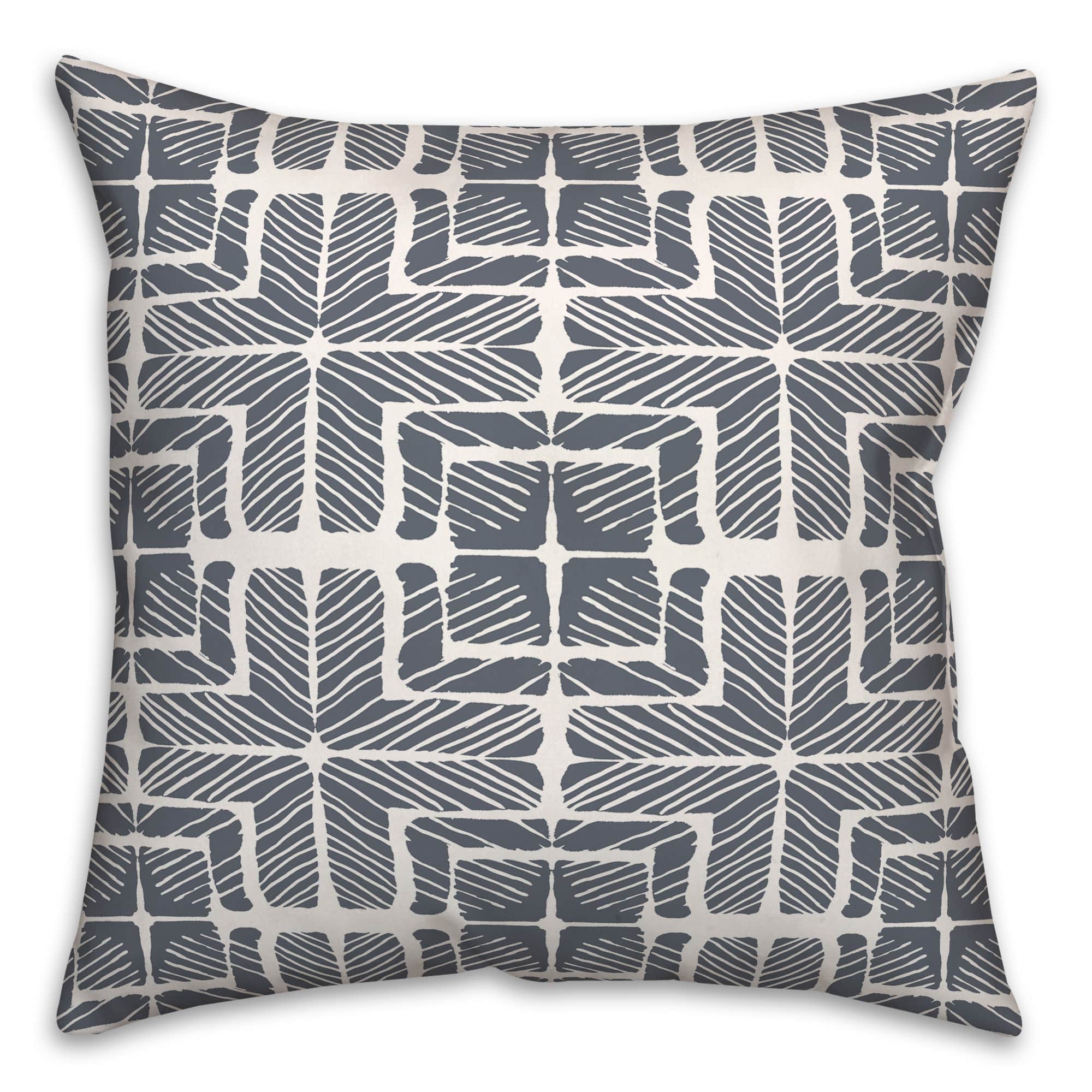 Shibori Squares Versatile Throw Pillow