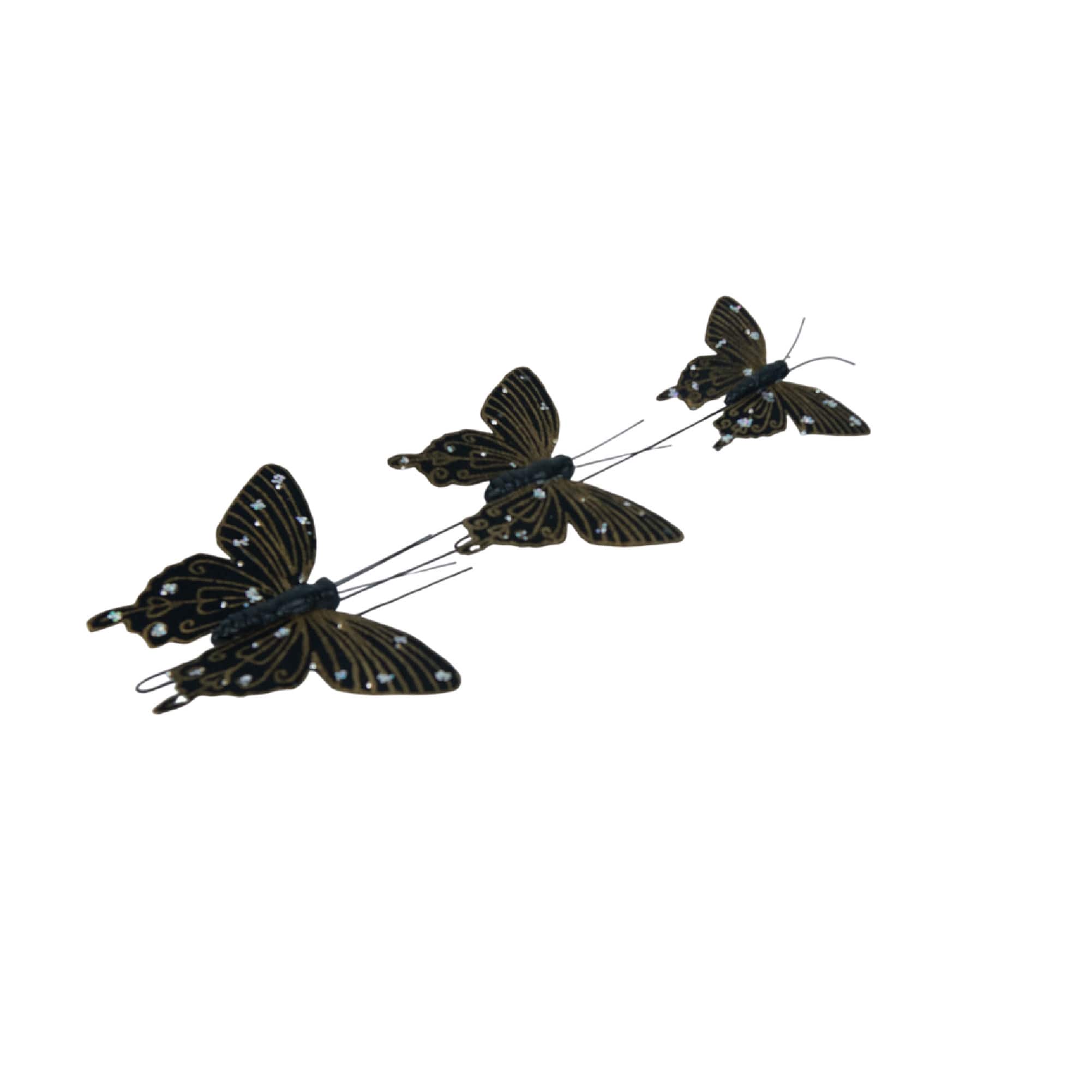 Glitter & Gold Butterfly Accents, 3ct. by Ashland®