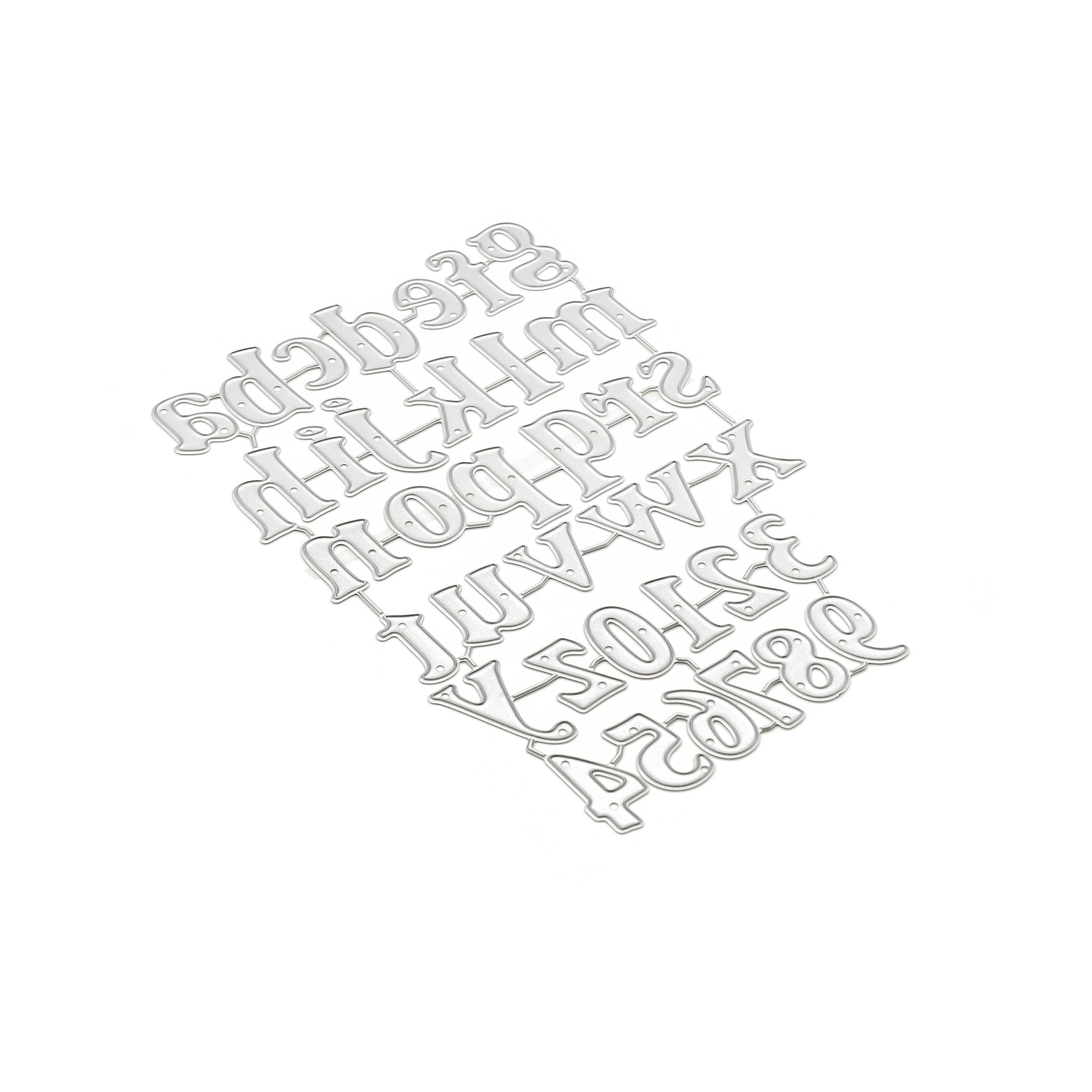 6 Pack: Alphabet & Number Cutting Die by Recollections™