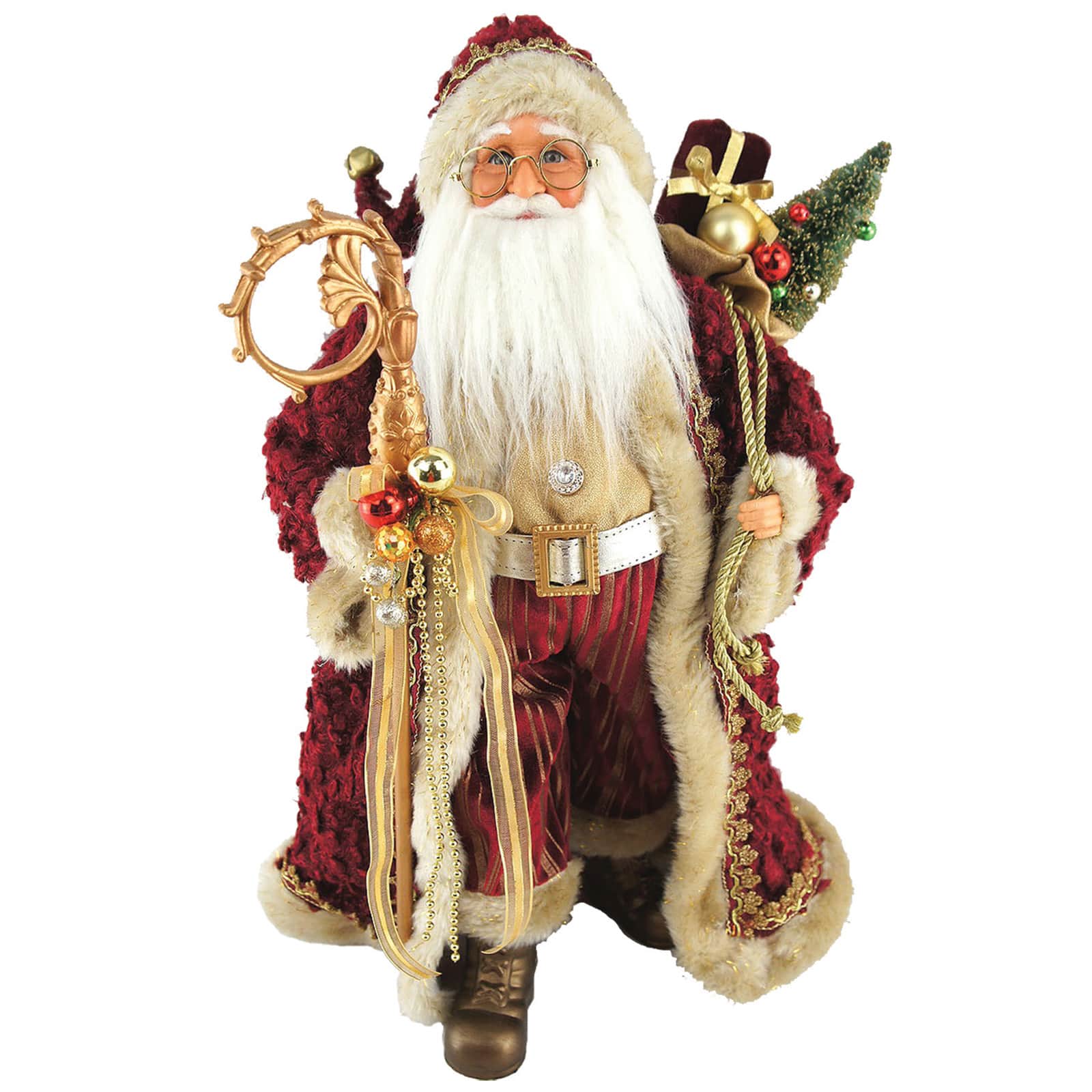 Santa's Workshop 18.5" Aristocrat Claus Figure By Santasworkshop in Red | 9" x 5.5" x 18.5" | Michaels®