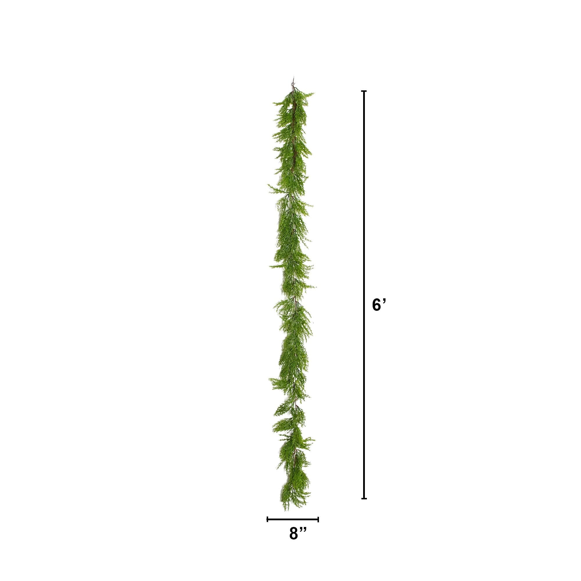 6ft. Artificial Real Touch Cedar Garland