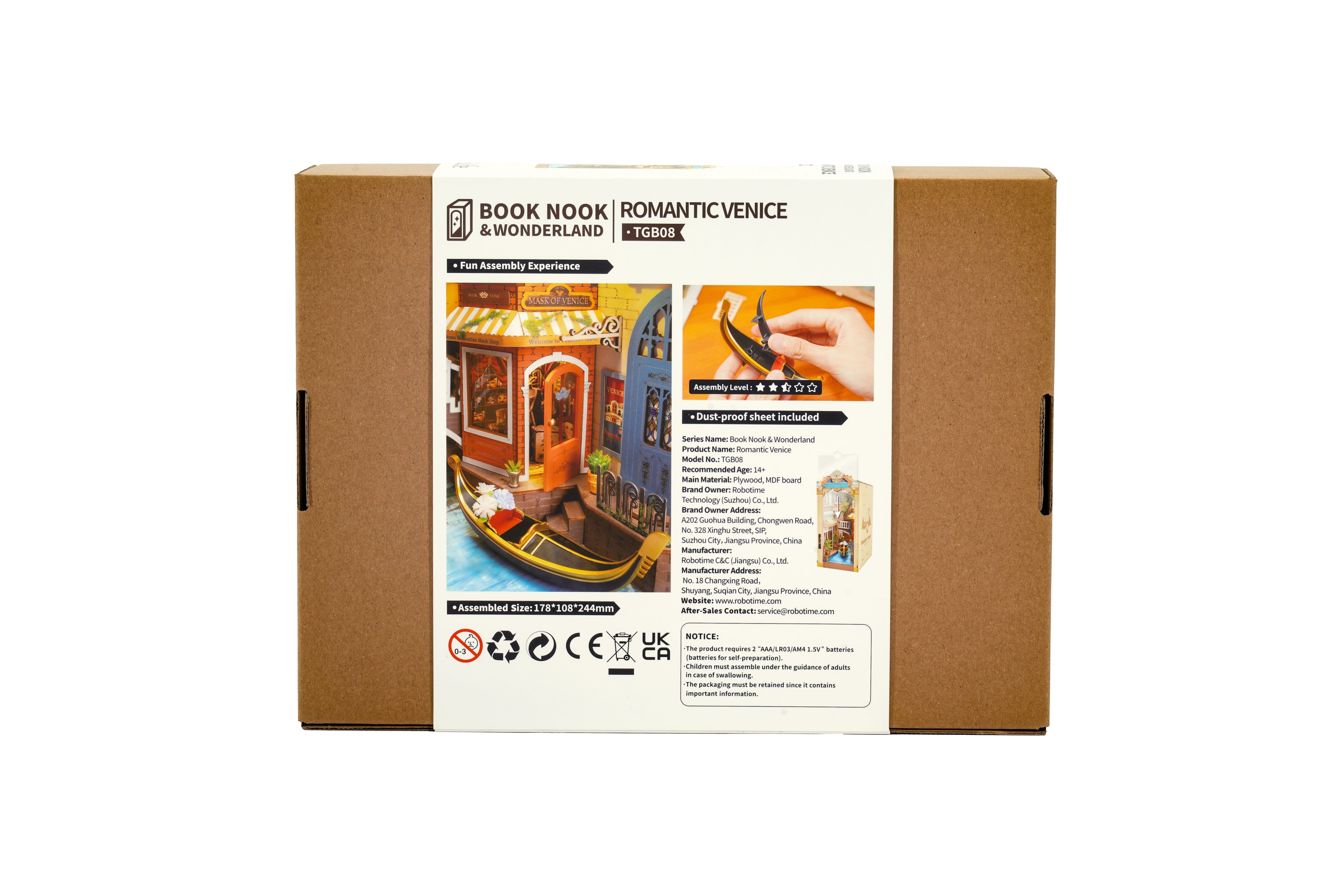 Rolife® Romantic Venice DIY Book Nook Shelf Insert Kit