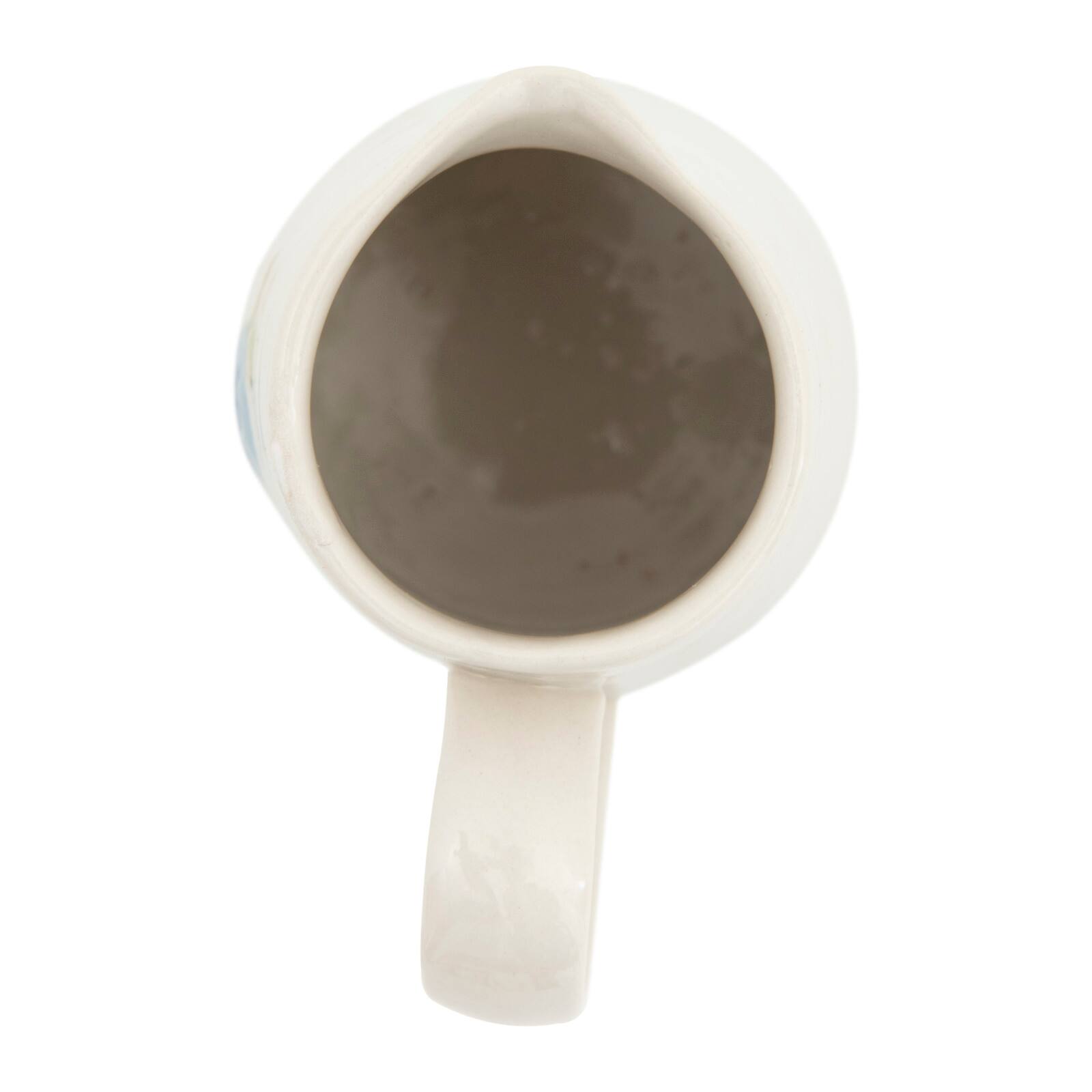Hello Honey® White Stoneware Creamer with Hand-Painted & Embossed Birds Set