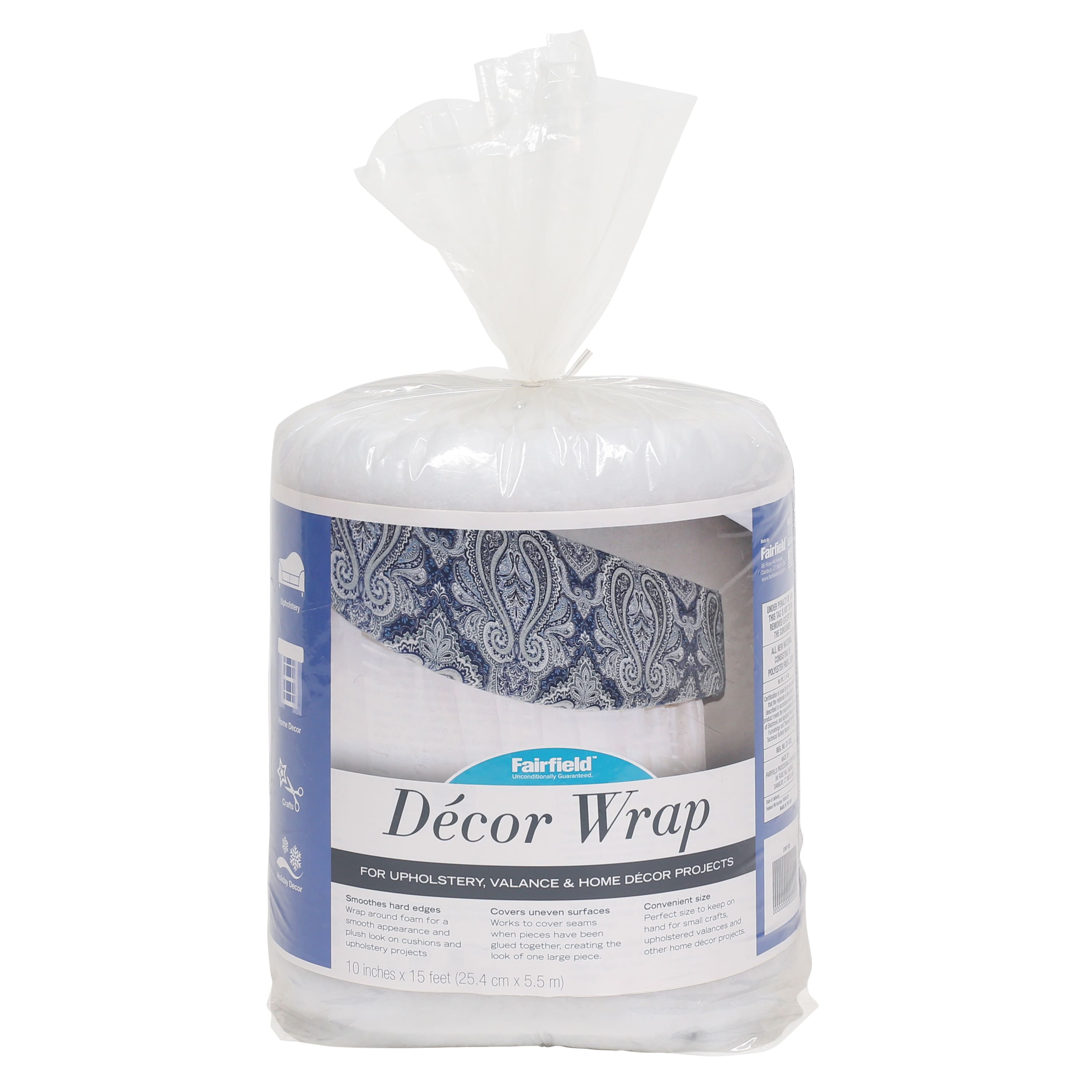 Décor Wrap Upholstery Batting, 10" x 15ft.