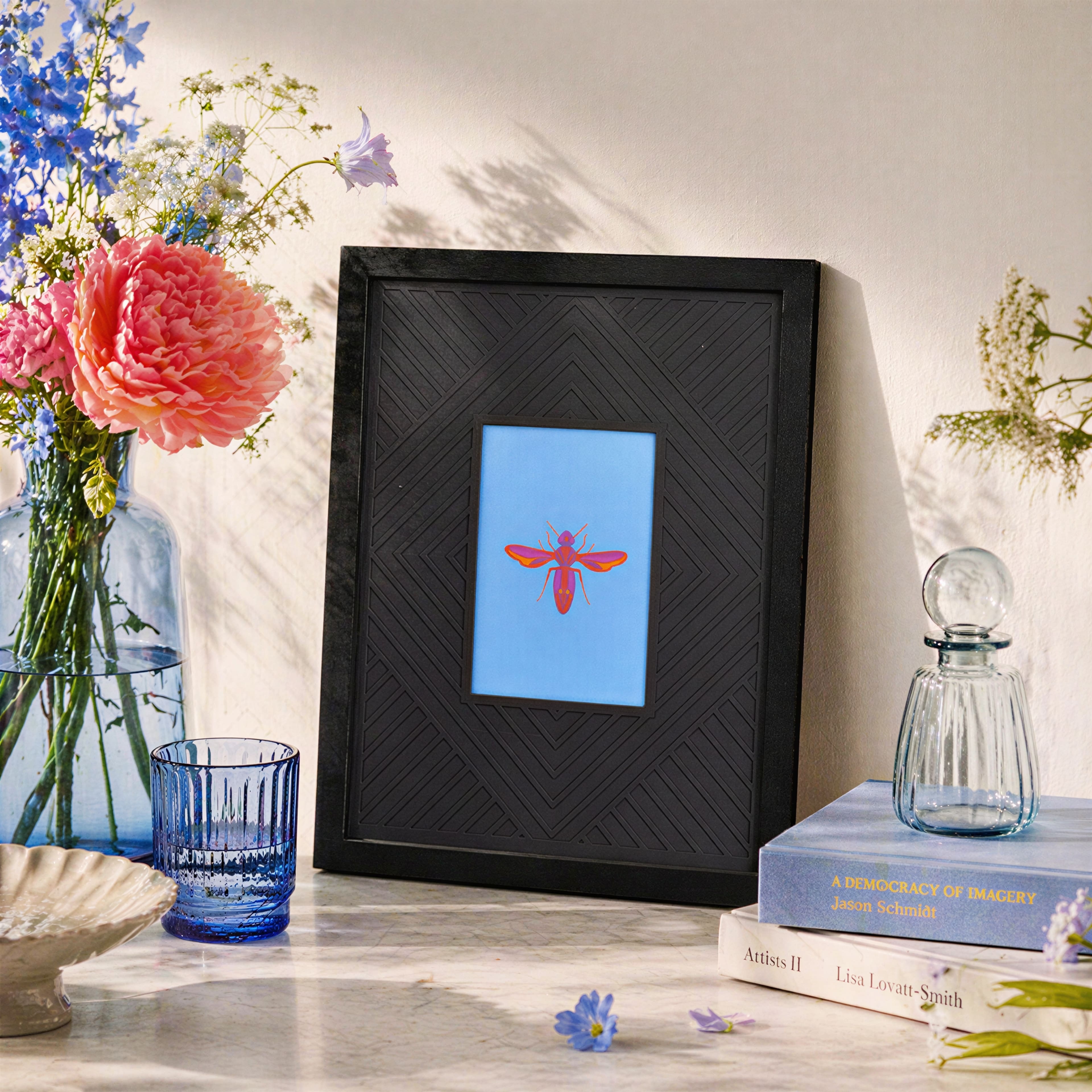Jonathan Adler x Michaels 5" x 7" Black Diamond Matted Wood Wall Frame