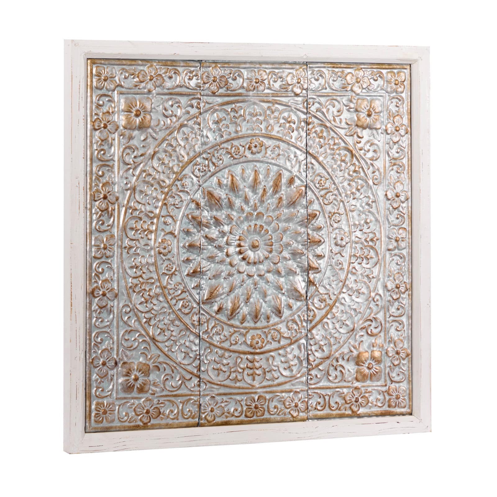 34" Brown Iron Rustic Wall Décor