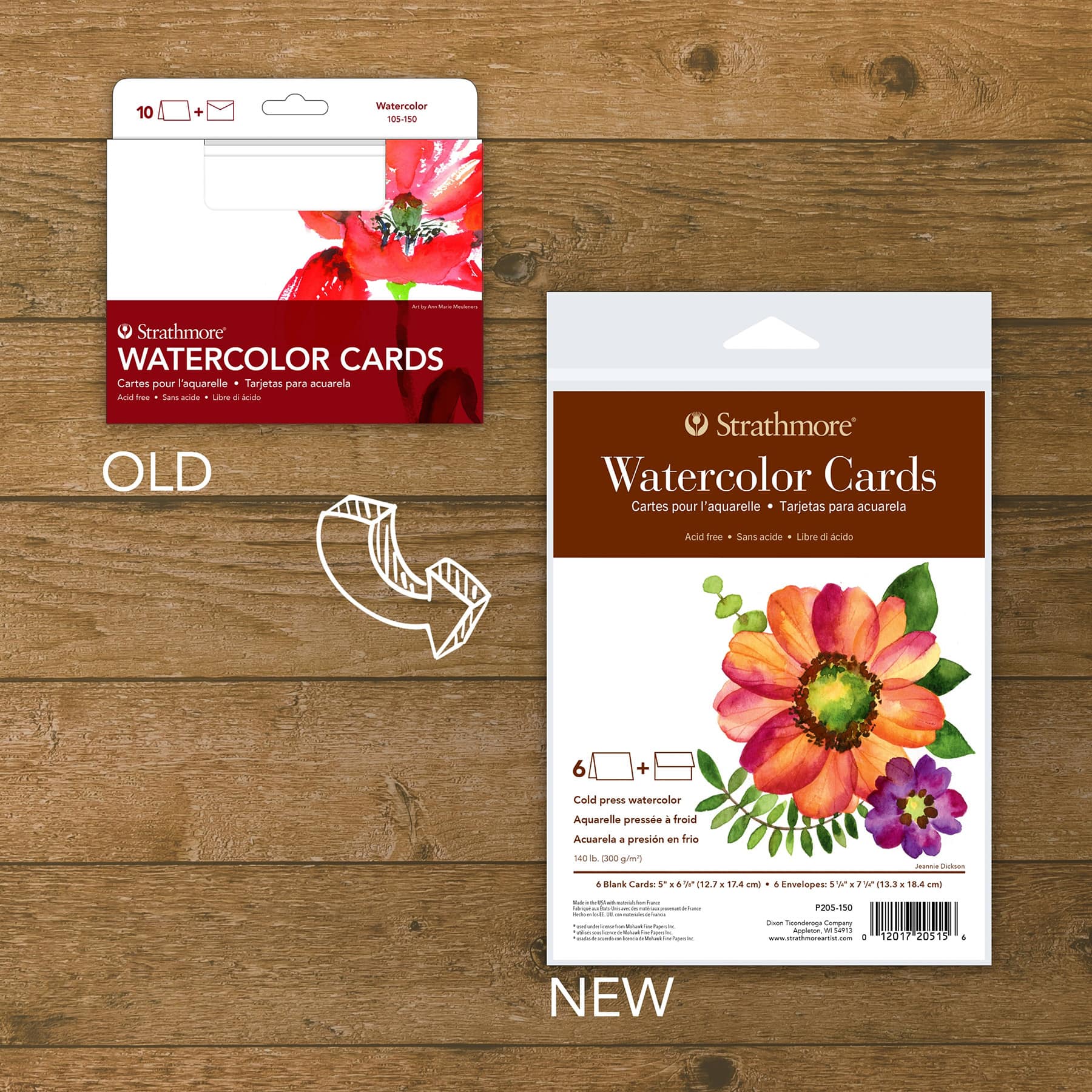 Strathmore® 400 Series Fluorescent White Watercolor Cards & Envelopes Set